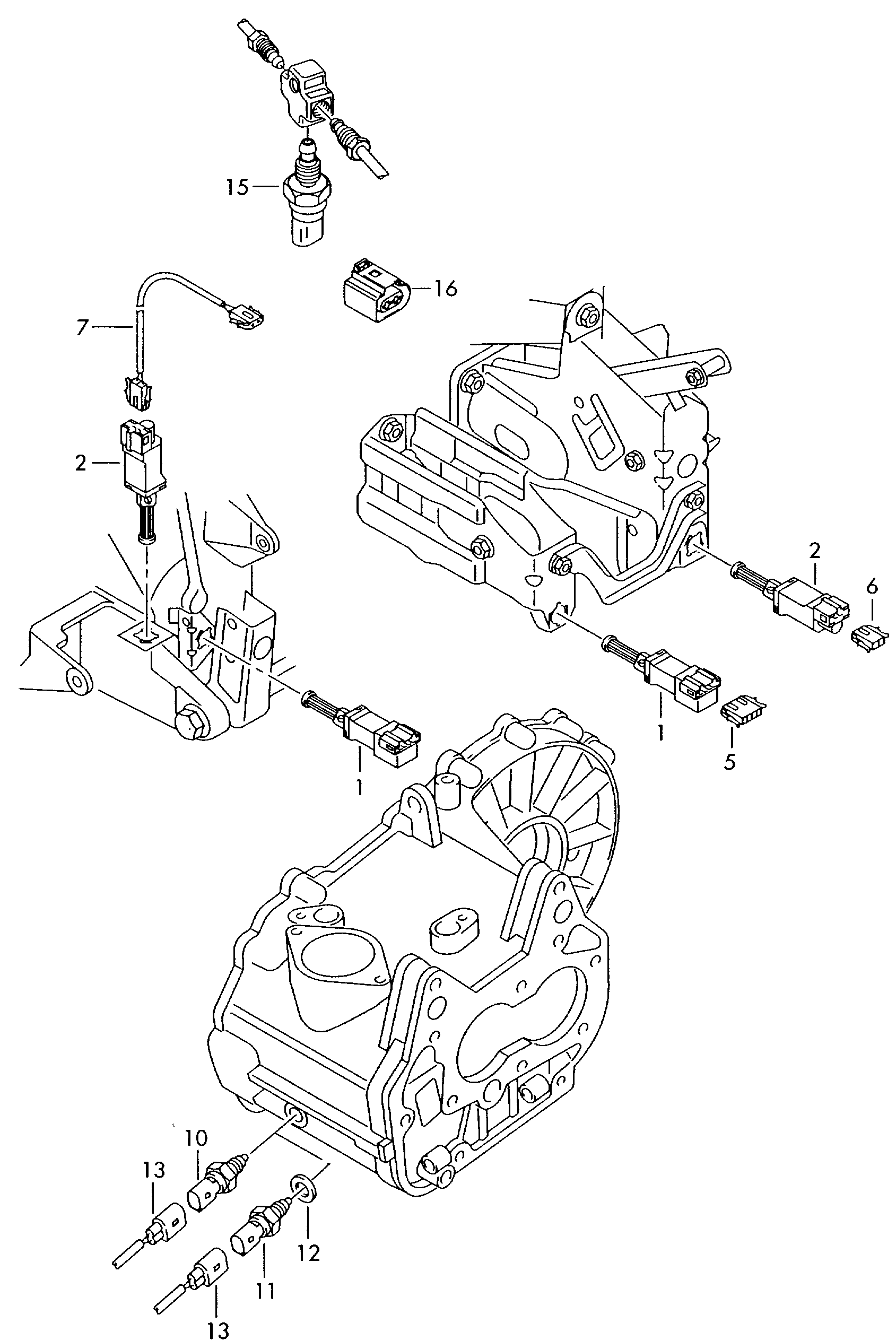 AUDI 1J0 945 511 A - Ключ за спирачните светлини vvparts.bg