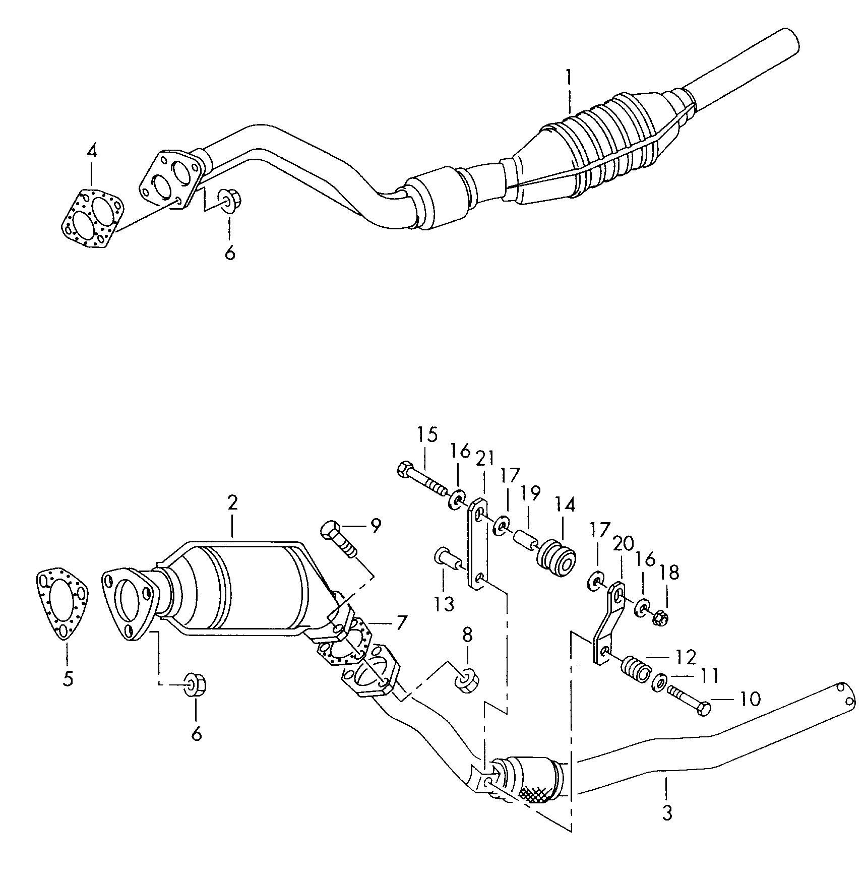 Seat (3B0253057BX) - Изпускателна тръба vvparts.bg