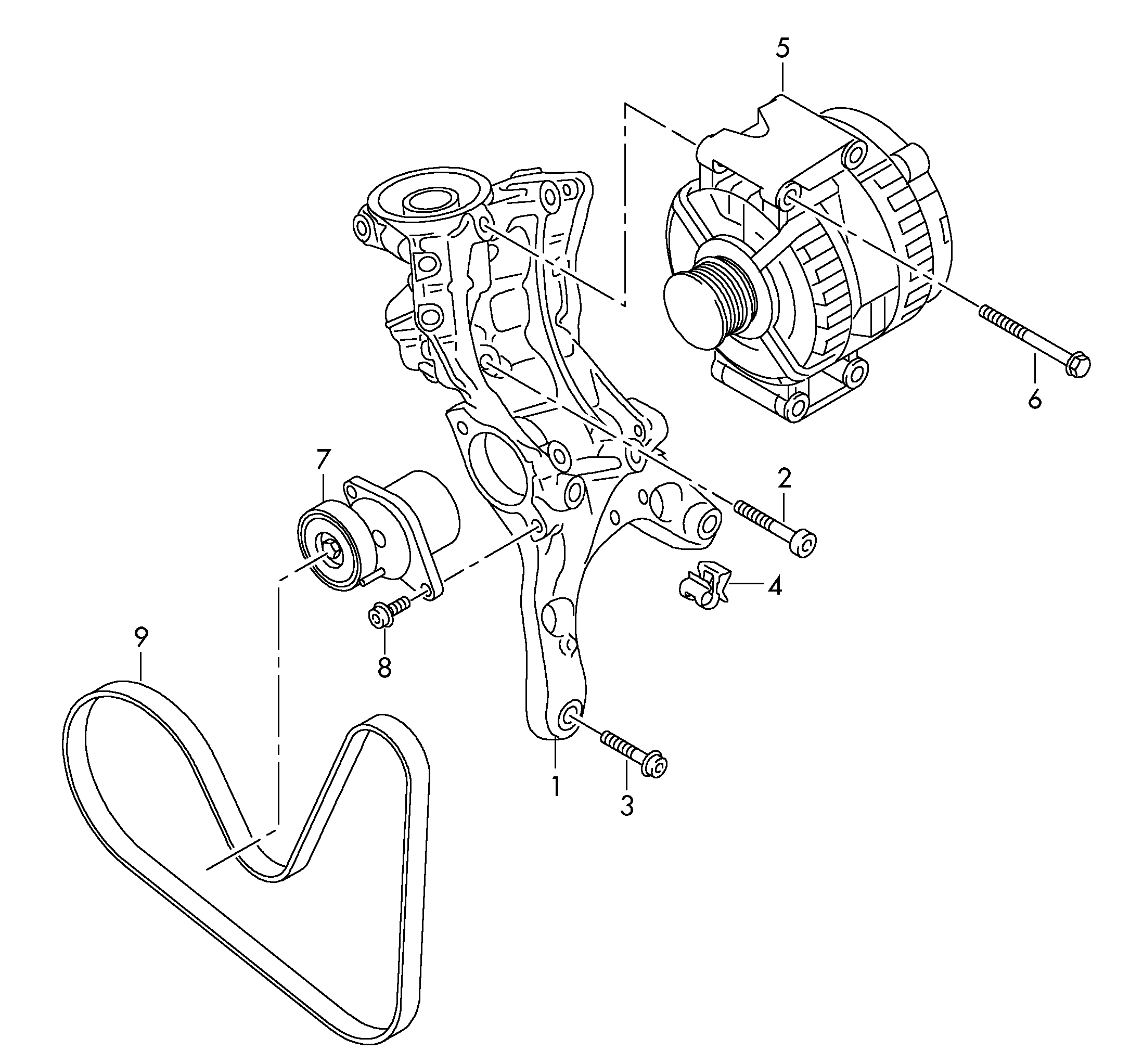 VW 06L 903 133 D - Ремъчен обтегач, пистов ремък vvparts.bg