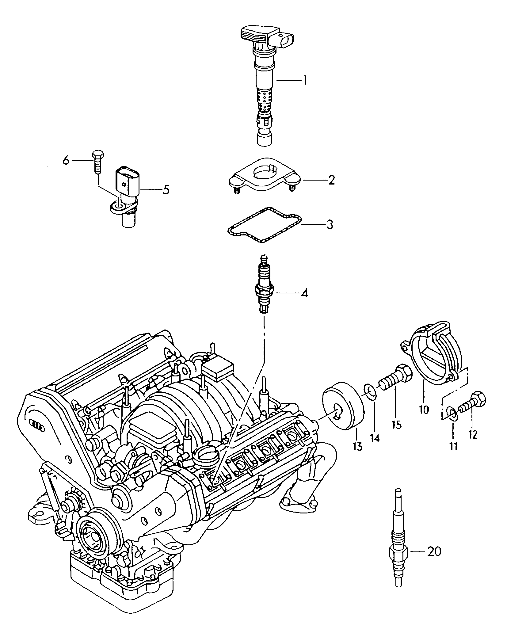 Lamborghini 101 905 615 A - Запалителна свещ vvparts.bg