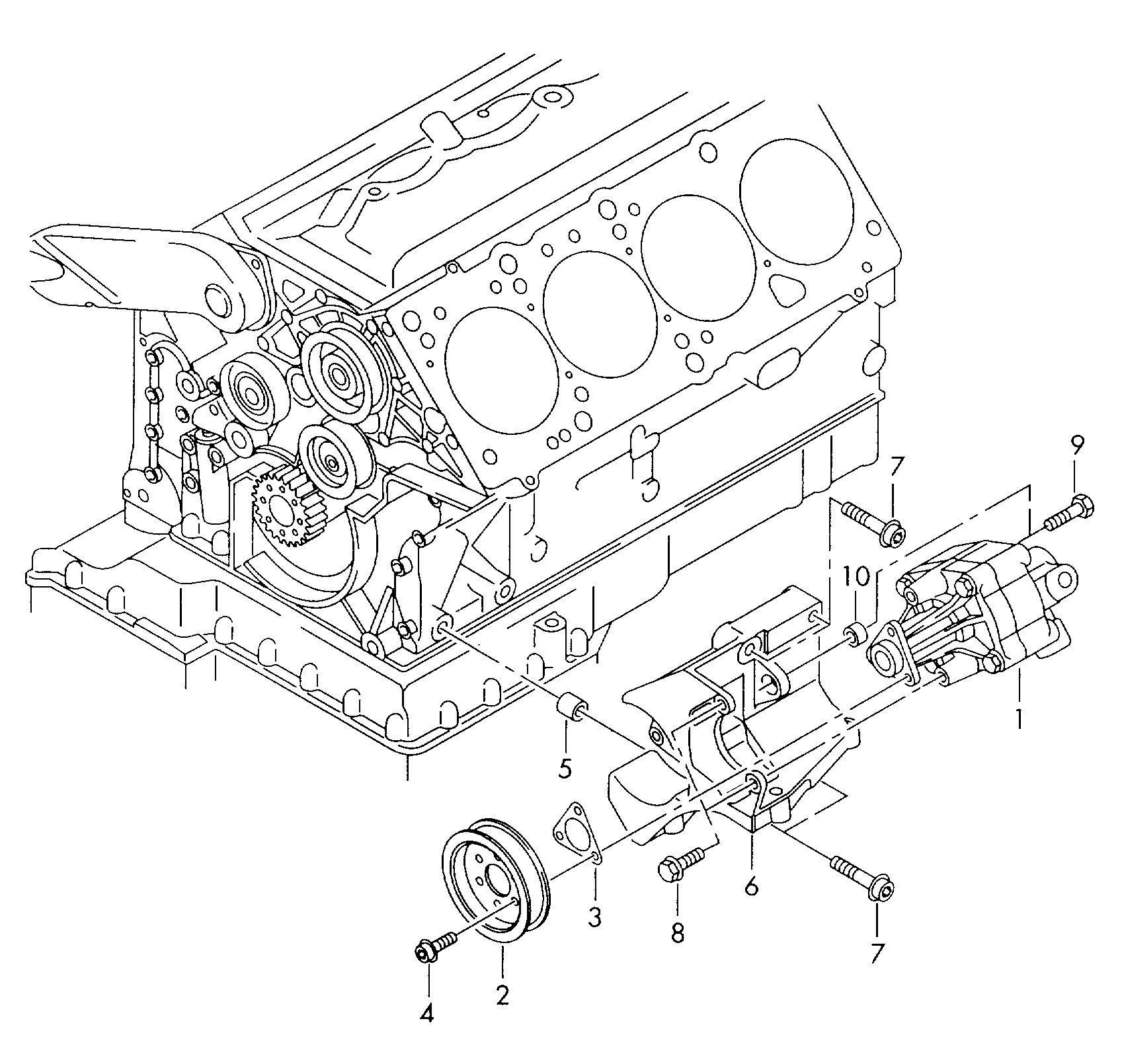 AUDI 4E0145155N - Хидравлична помпа, кормилно управление vvparts.bg