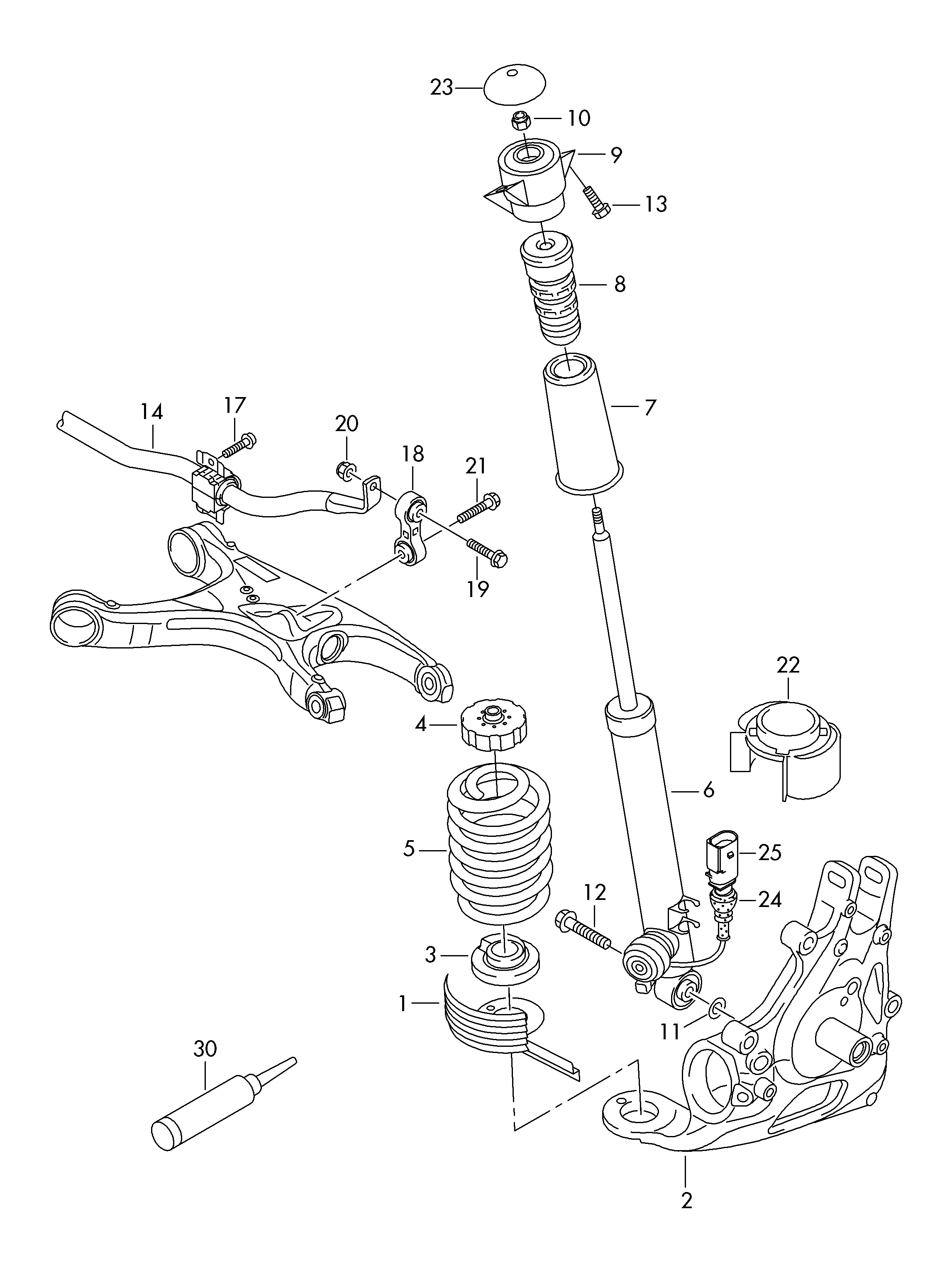 VAG 8R0513035R - Амортисьор vvparts.bg