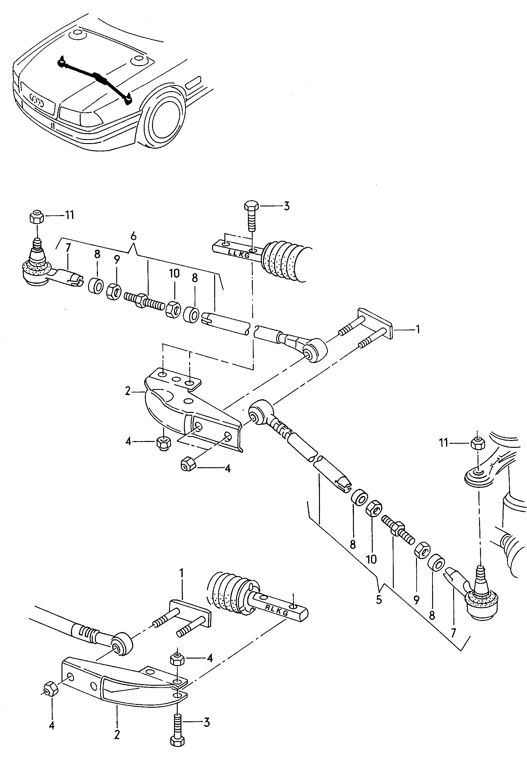 Seat 811 419 812 A - Накрайник на напречна кормилна щанга vvparts.bg