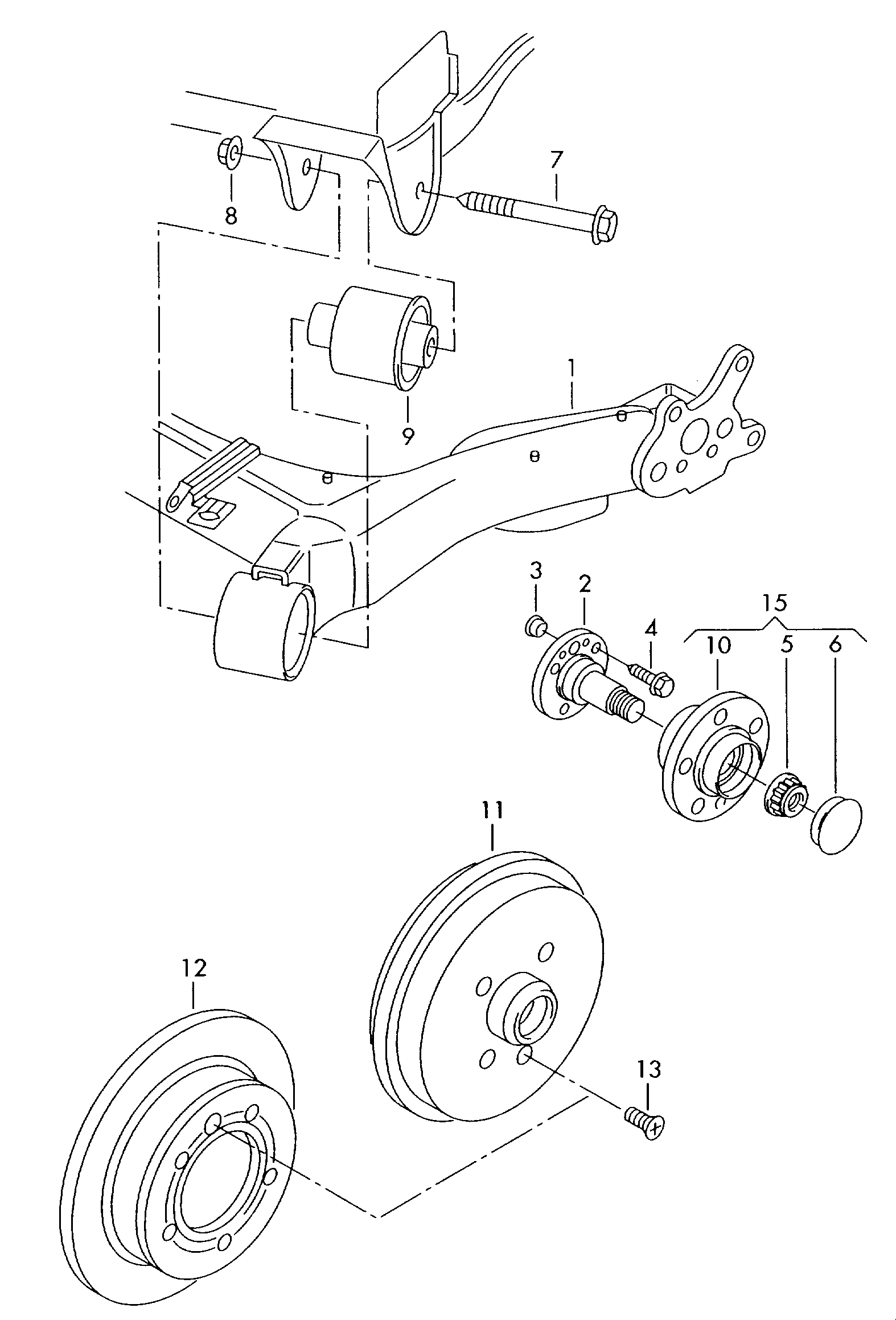 Skoda 6R0 501 541C - Ремонтен комплект, корпус на оста vvparts.bg