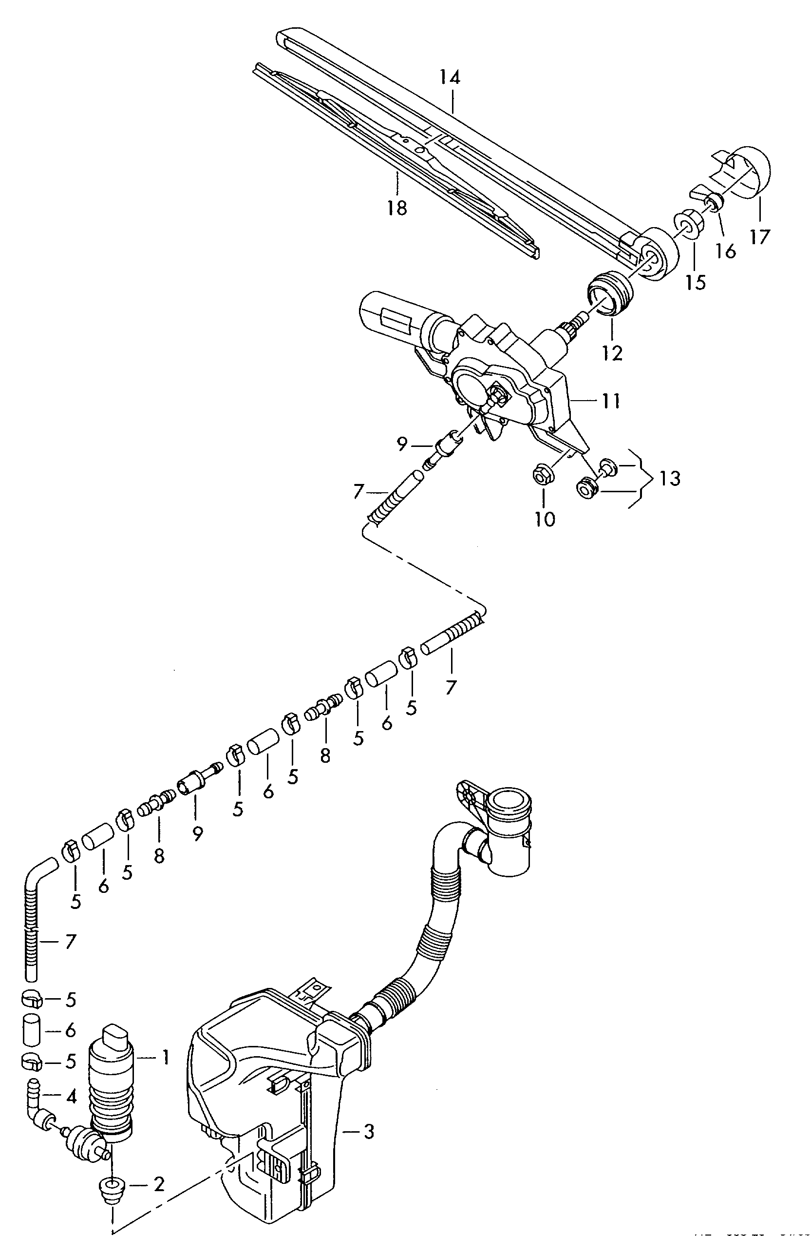 VAG 8X4955425 - Перо на чистачка vvparts.bg