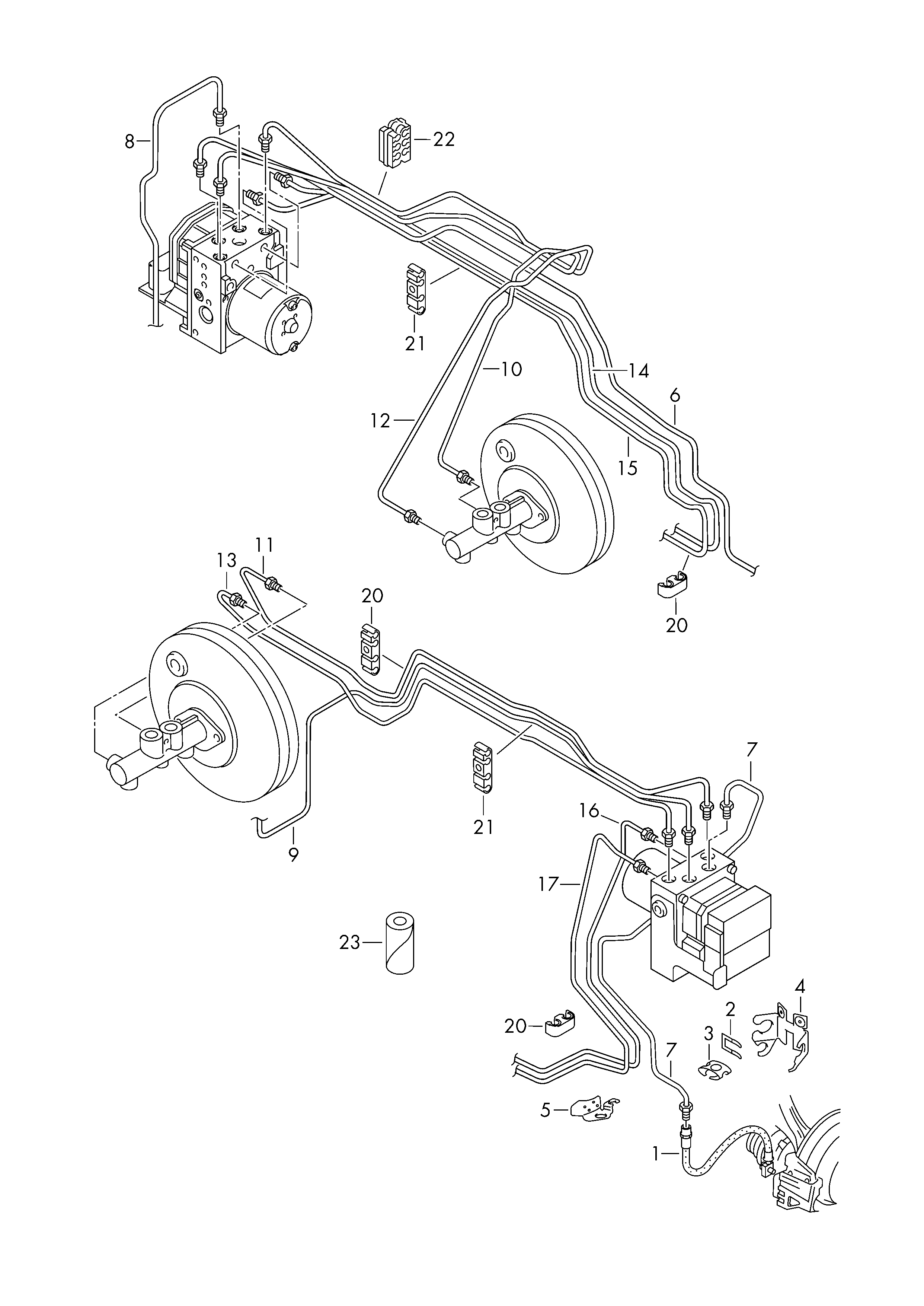 VW 4D0 611 715 B - Държач, спирачен маркуч vvparts.bg