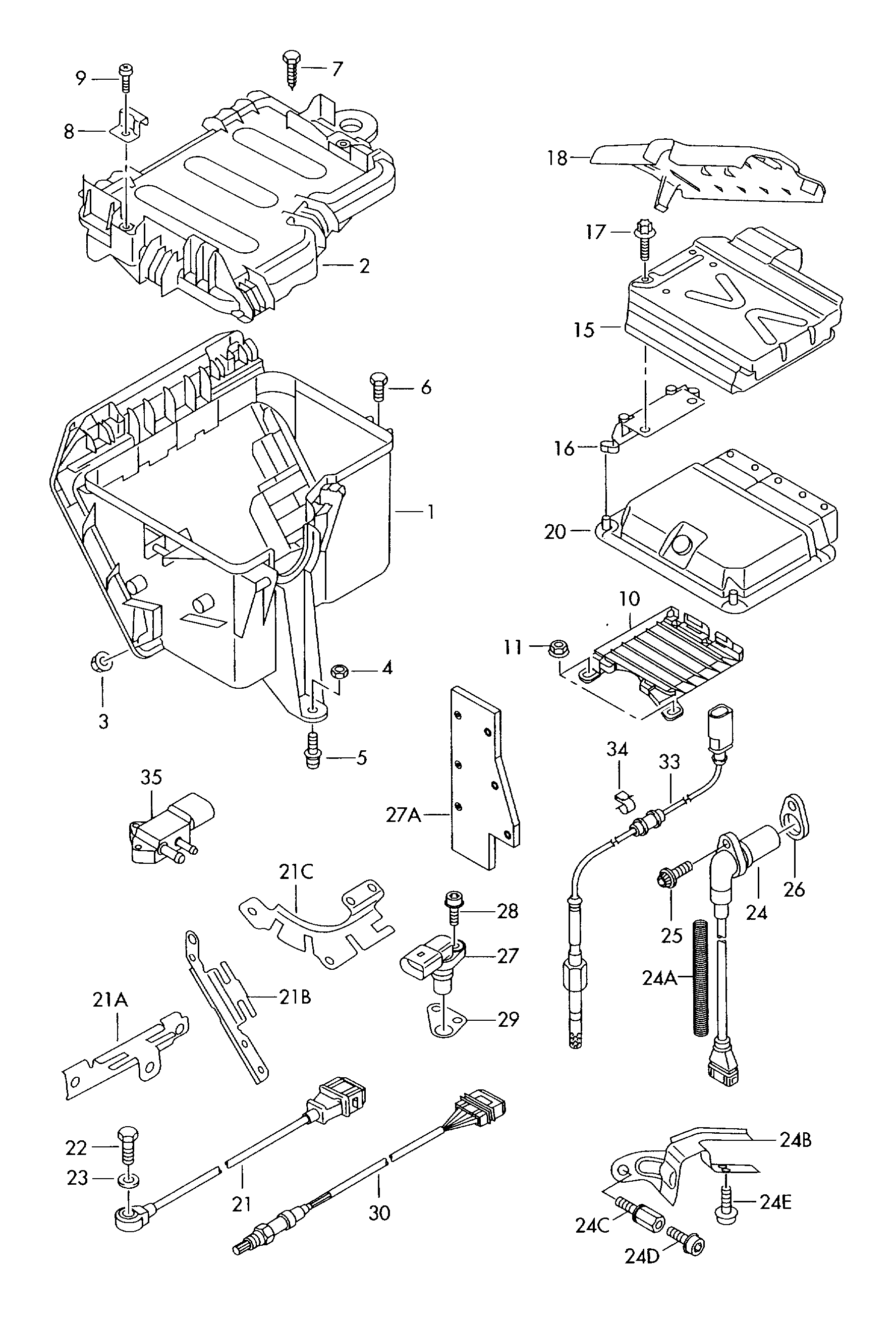 AUDI 06E 906 265 M - Ламбда-сонда vvparts.bg