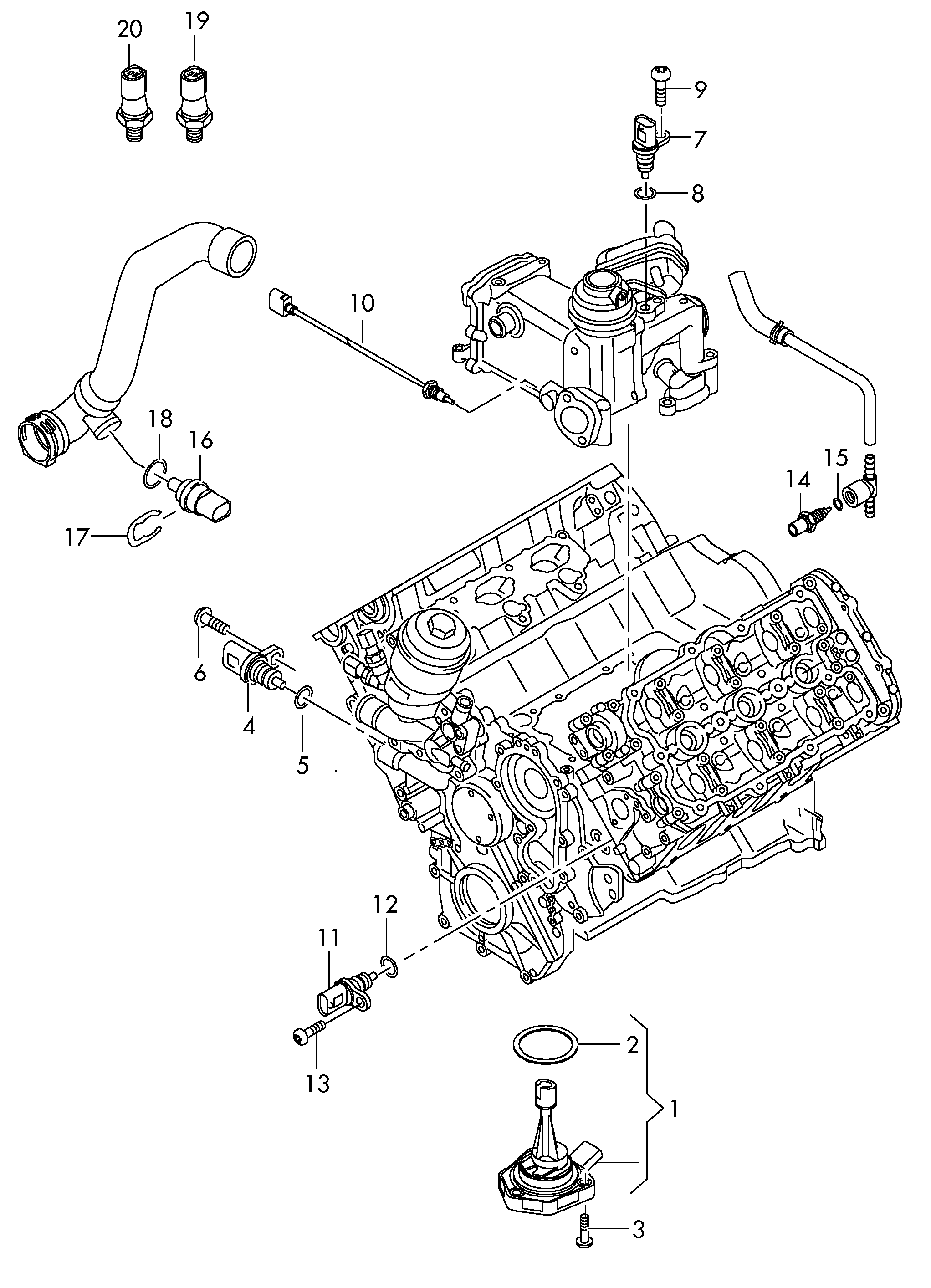 VAG 059 919 081 H - Датчик, налягане на маслото vvparts.bg