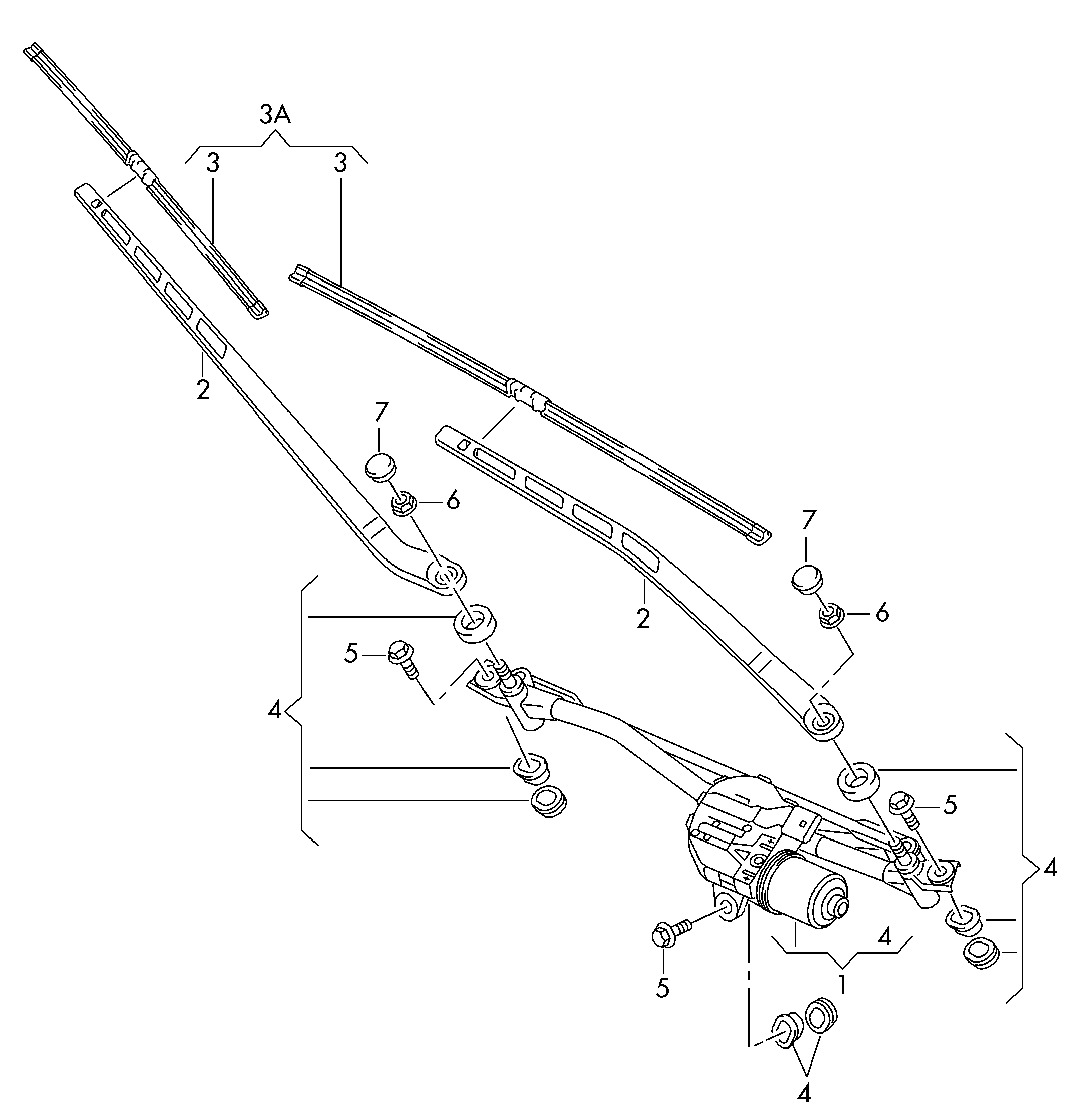 VAG 4G1 955 425 A - Перо на чистачка vvparts.bg