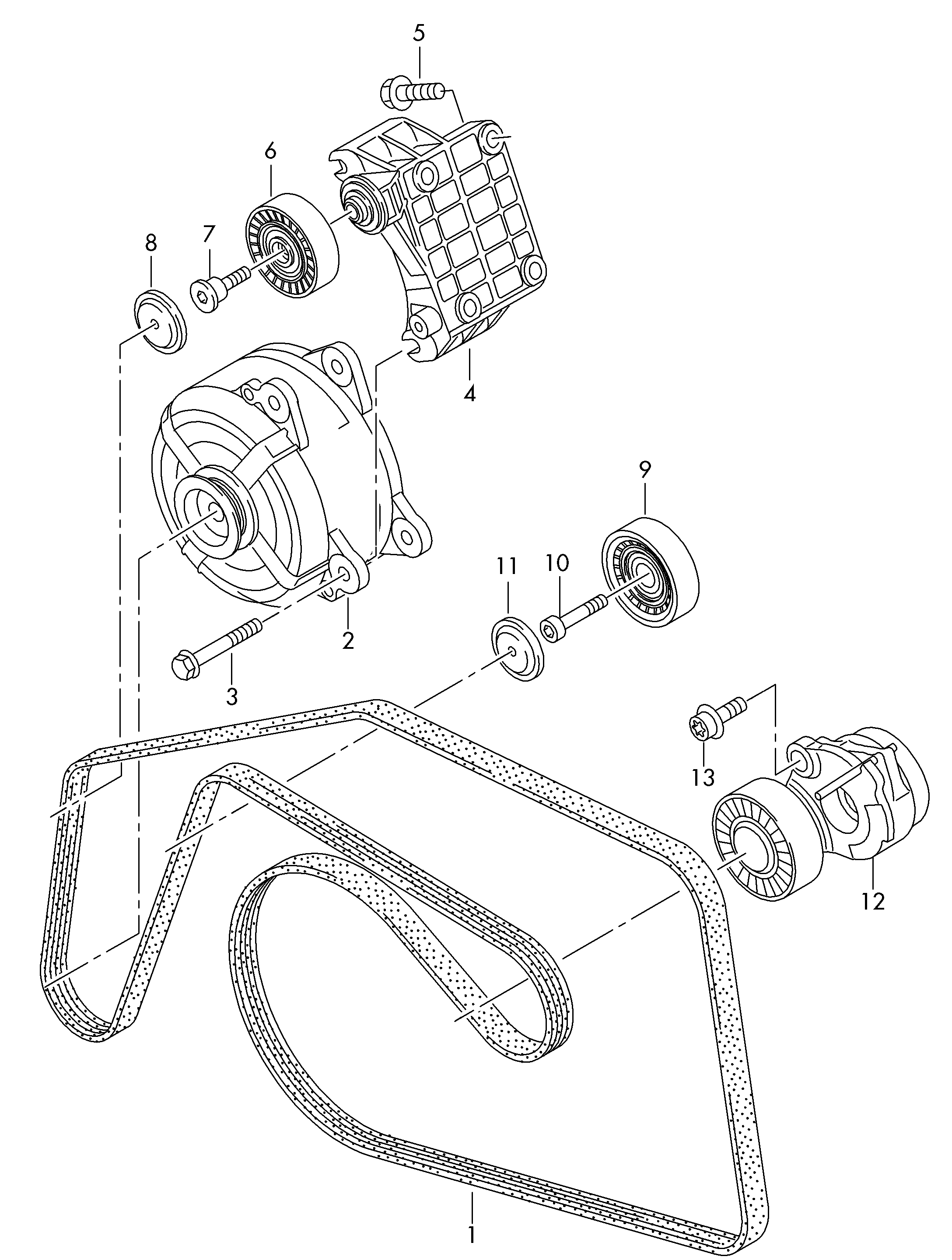 Jeep 059903137AG - Пистов ремък vvparts.bg