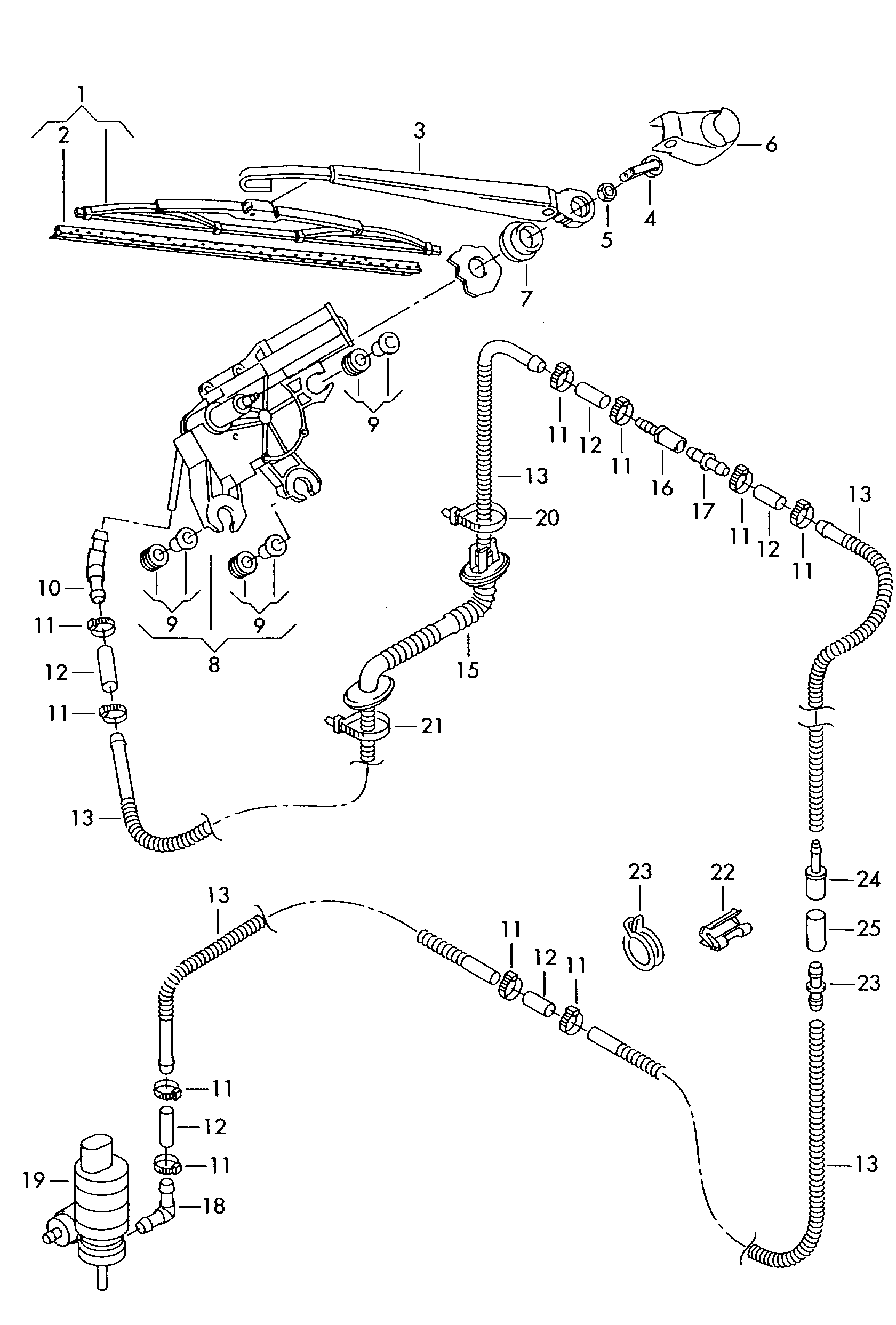 VAG 8E9 955 425 C - Перо на чистачка vvparts.bg