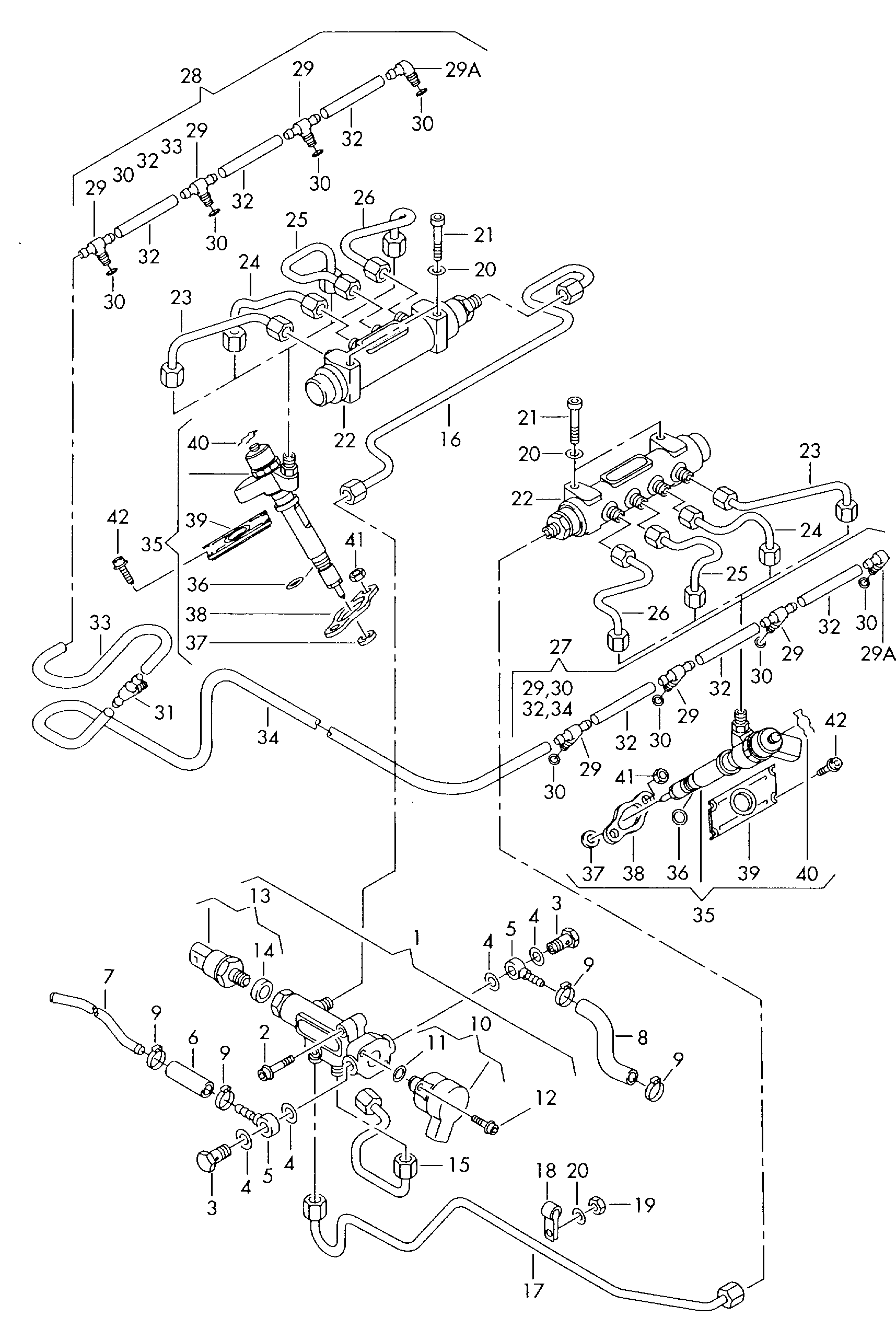 Seat 057 130 219A - Уплътнителен пръстен, отвор на дюзата vvparts.bg