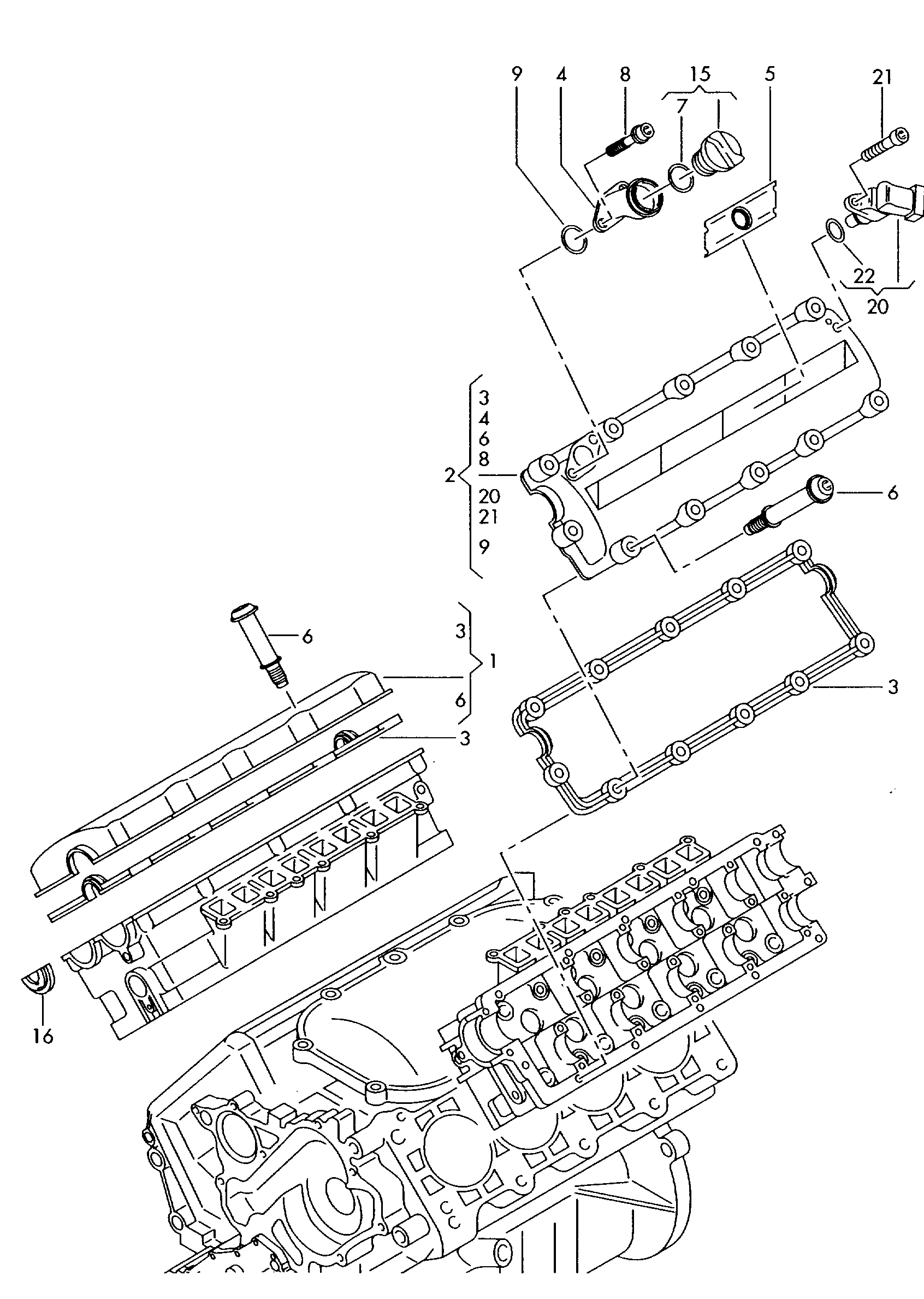 VW 057 130 767 - Датчик, положение на разпределителния вал vvparts.bg