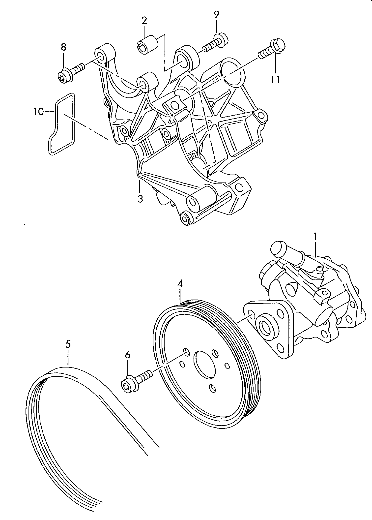 AUDI 4F0145155A - Хидравлична помпа, кормилно управление vvparts.bg