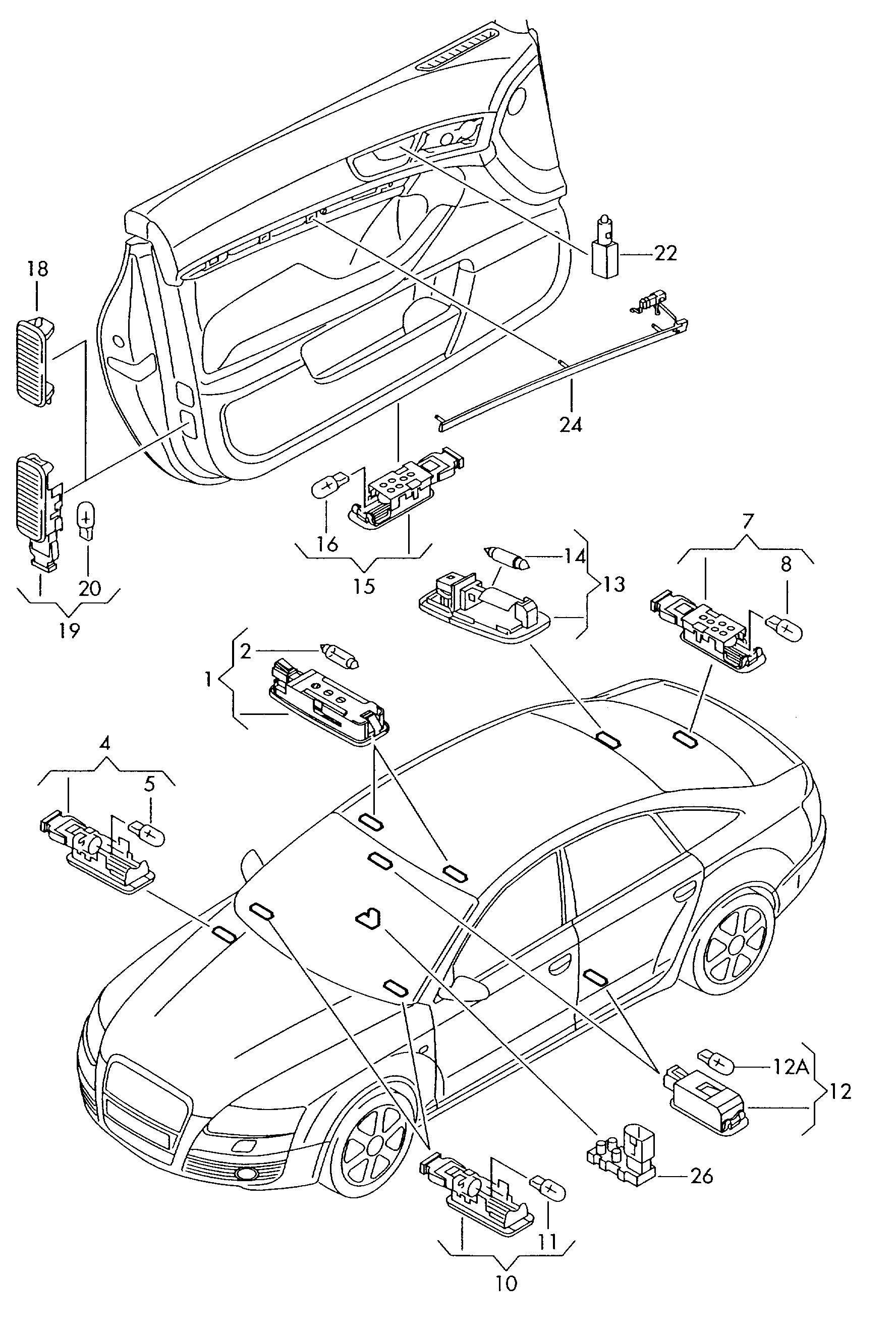 VAG 8D0947411 - Крушка с нагреваема жичка vvparts.bg