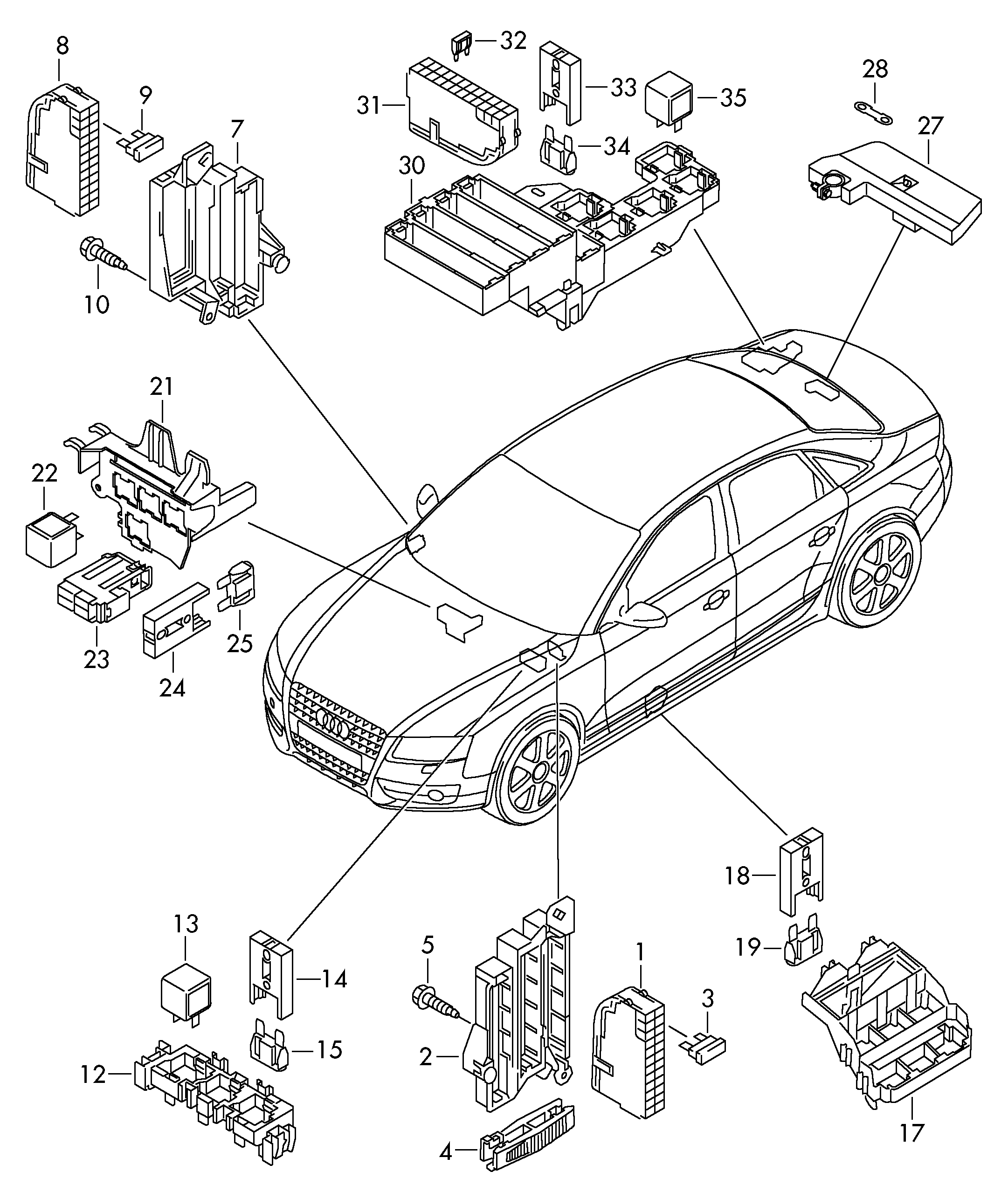 Seat 4H0 951 253 C - Реле, къси светлини vvparts.bg