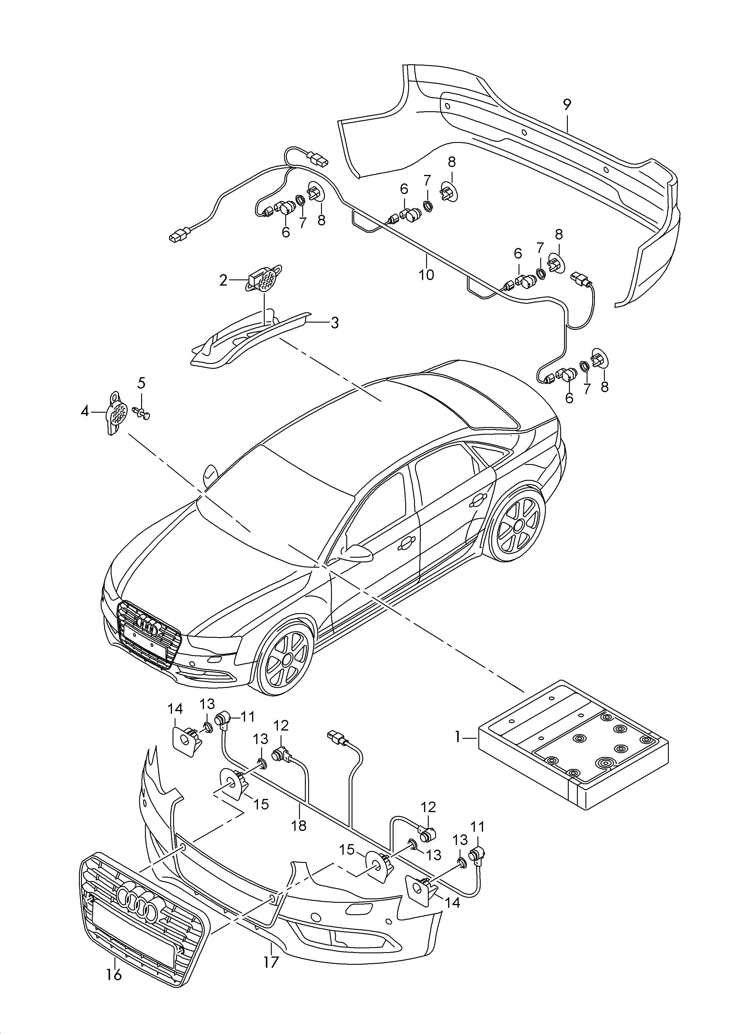 Chrysler 1S0919275A - Датчик, парктроник vvparts.bg