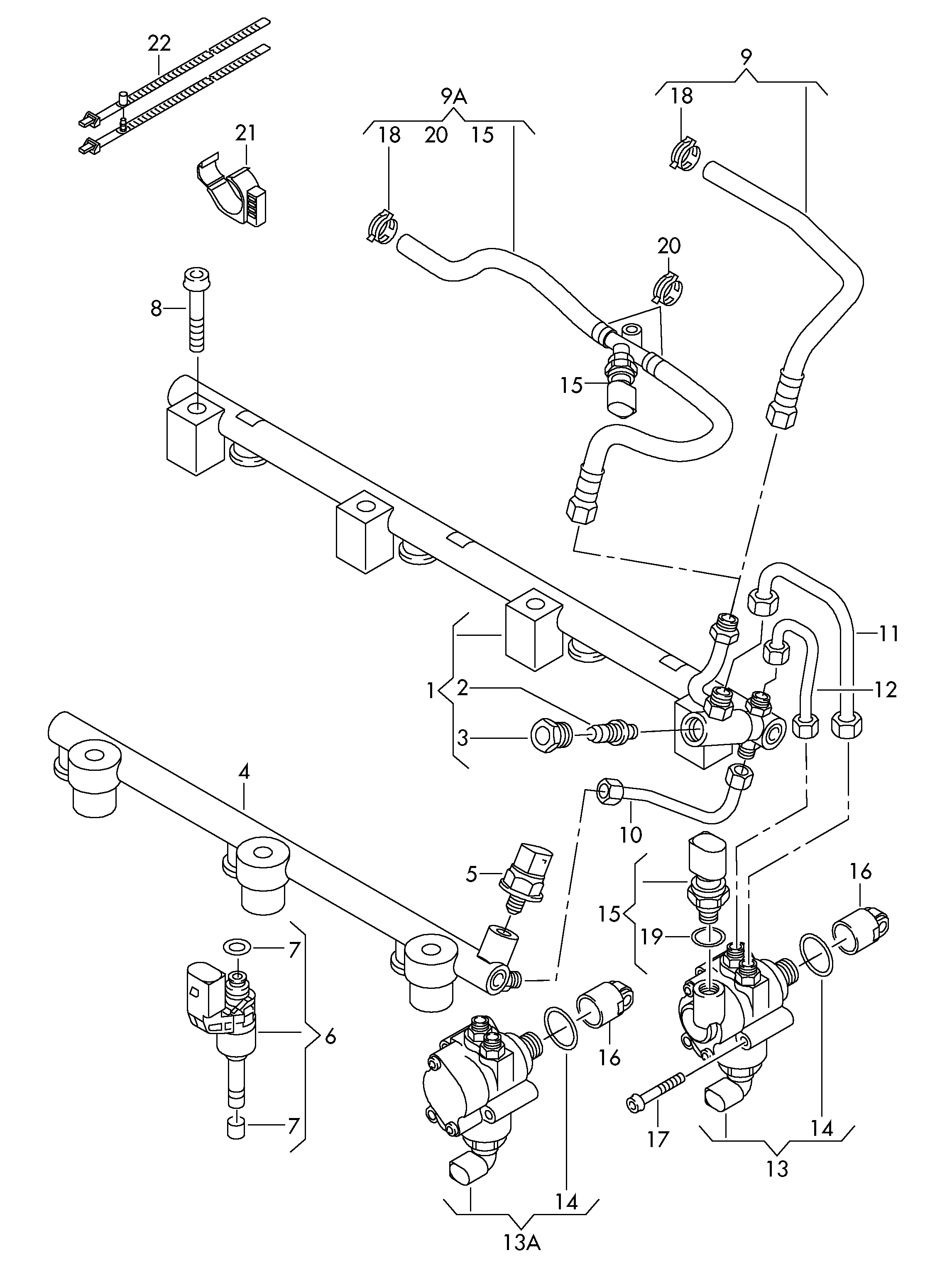 VAG 03H127025C - ГНП-горивонагнетателна помпа vvparts.bg