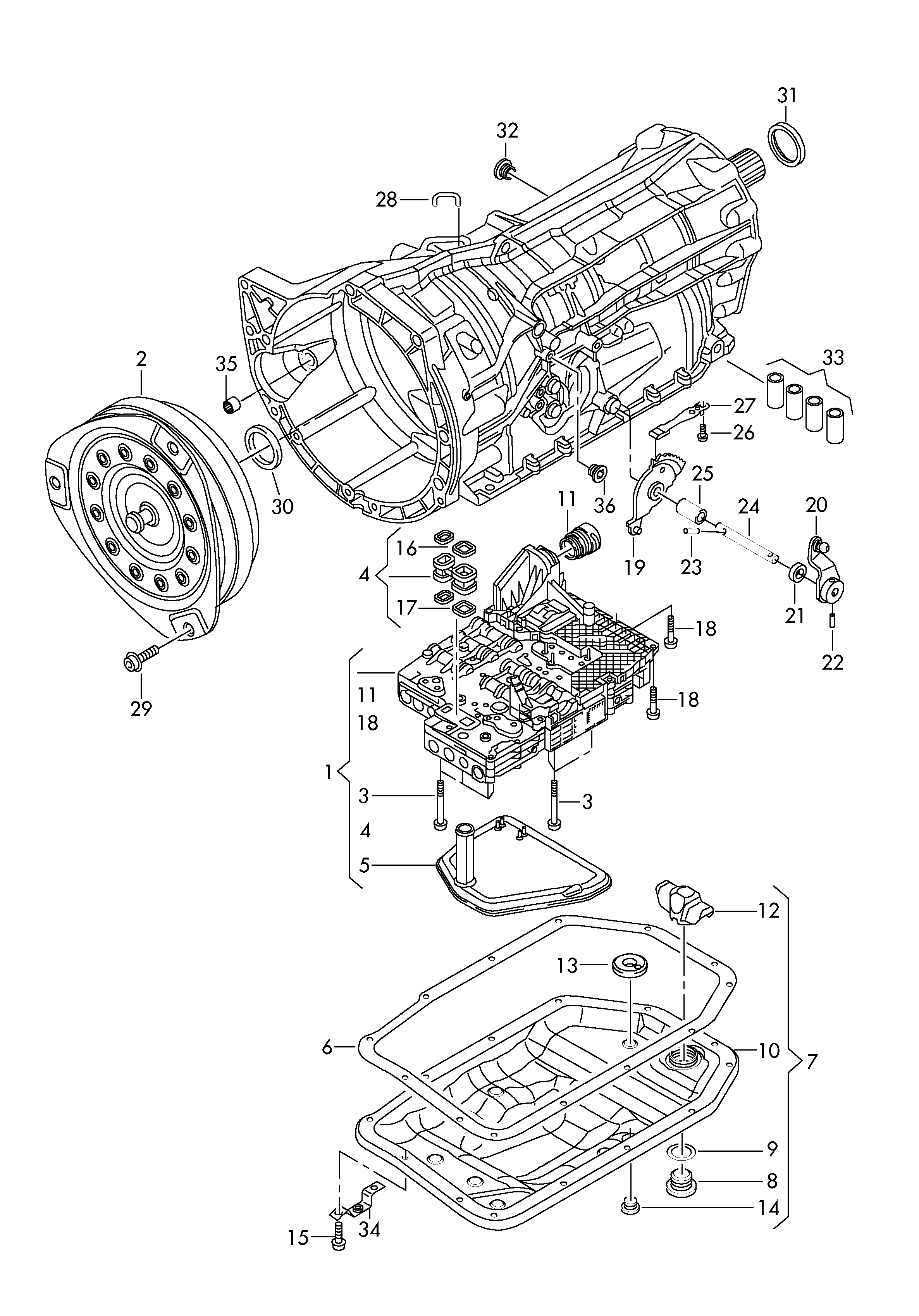 AUDI 09E 321 367 - К-кт части, смяна масло-автоматични скорости vvparts.bg