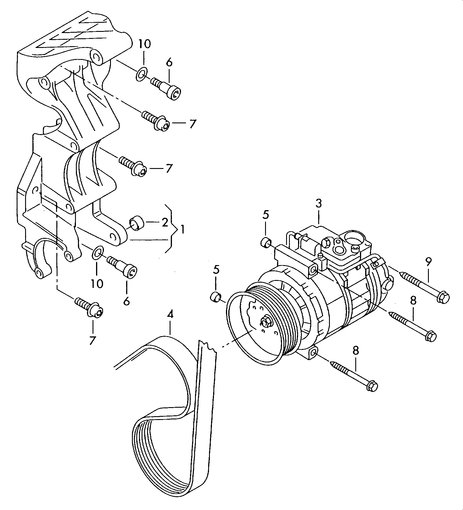 VW 7L6820803P - Бобина, компресор с магнитен съединител vvparts.bg