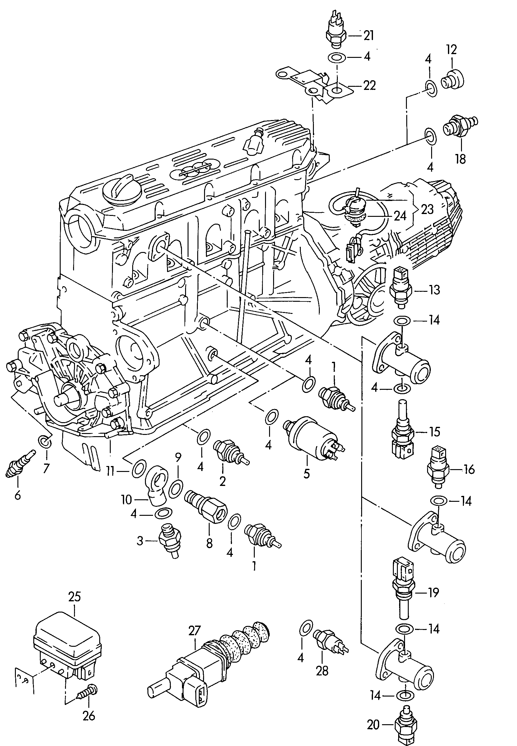 Skoda 068 919 081 C - Датчик, налягане на маслото vvparts.bg