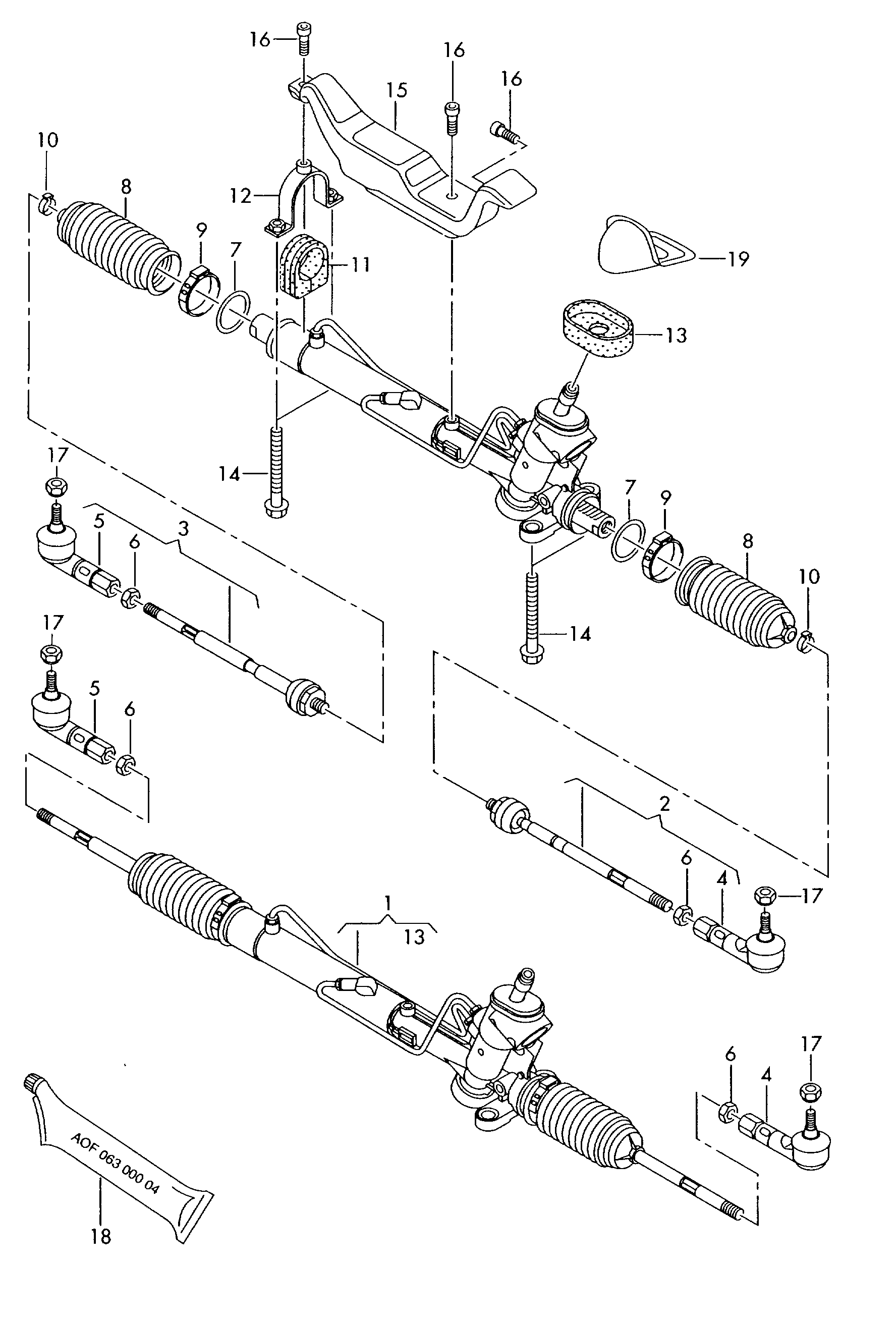 AUDI 8Z1423052 X - Кормилна кутия vvparts.bg