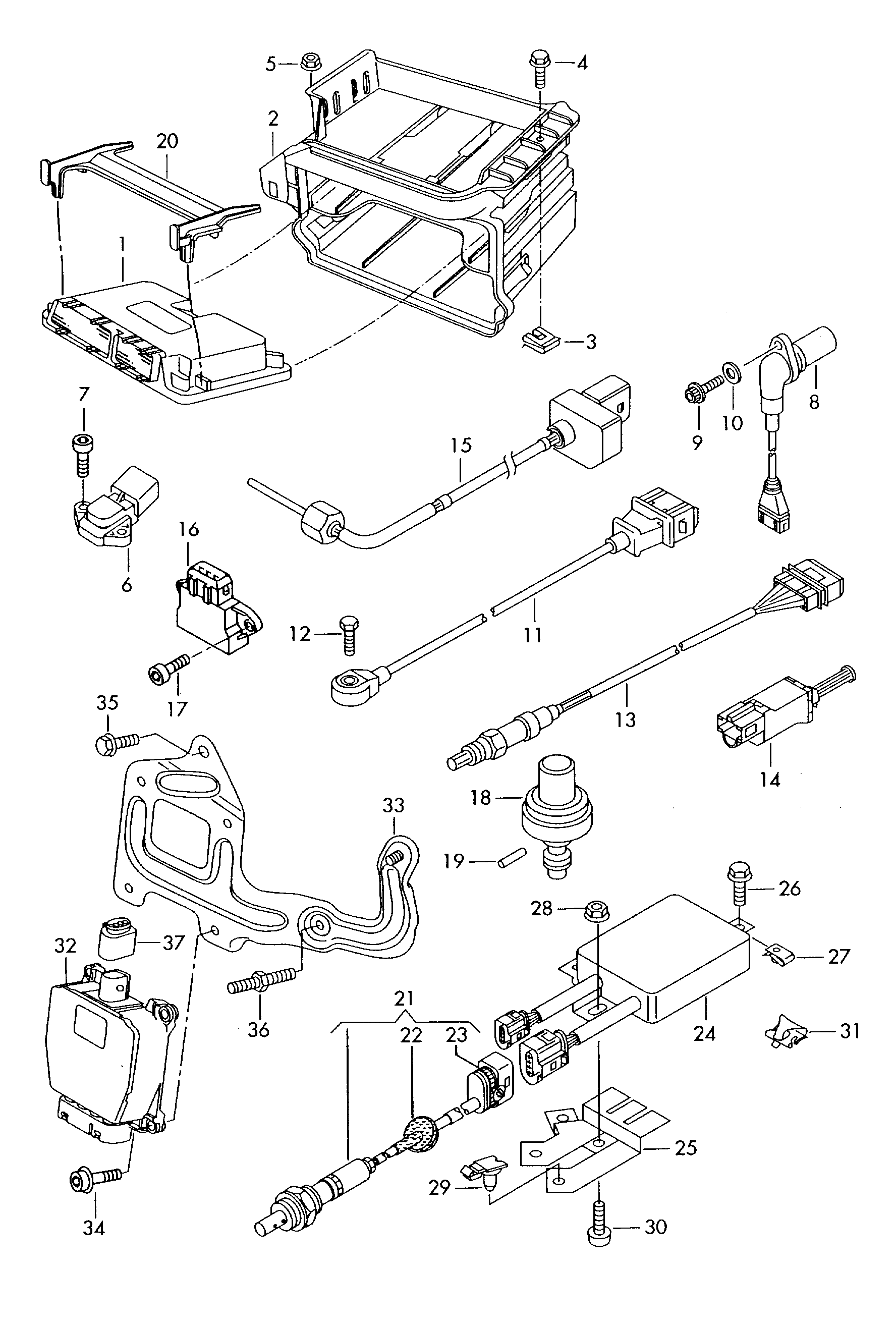 AUDI 036 906 265 J - Ламбда-сонда vvparts.bg