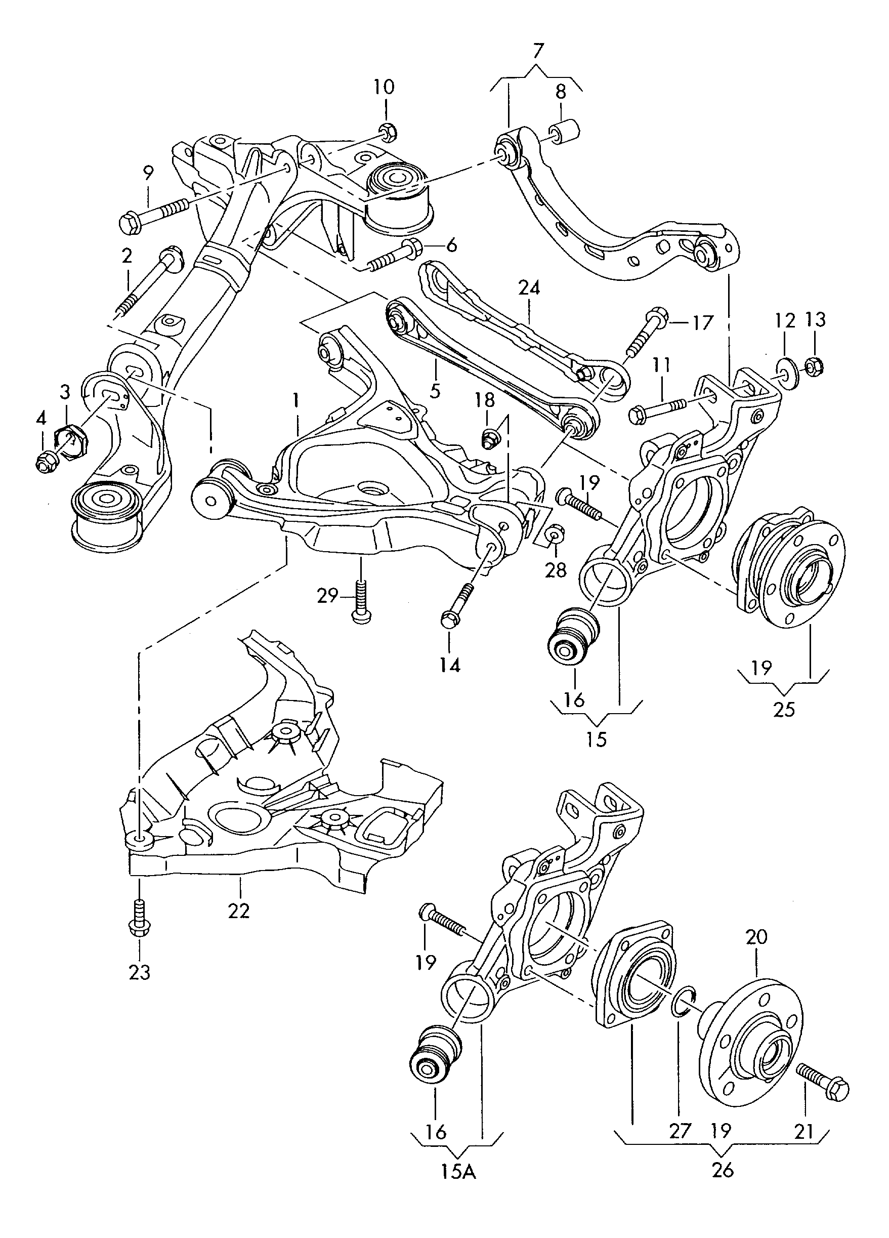 Skoda 4F0 598 611 B - Комплект колесен лагер vvparts.bg