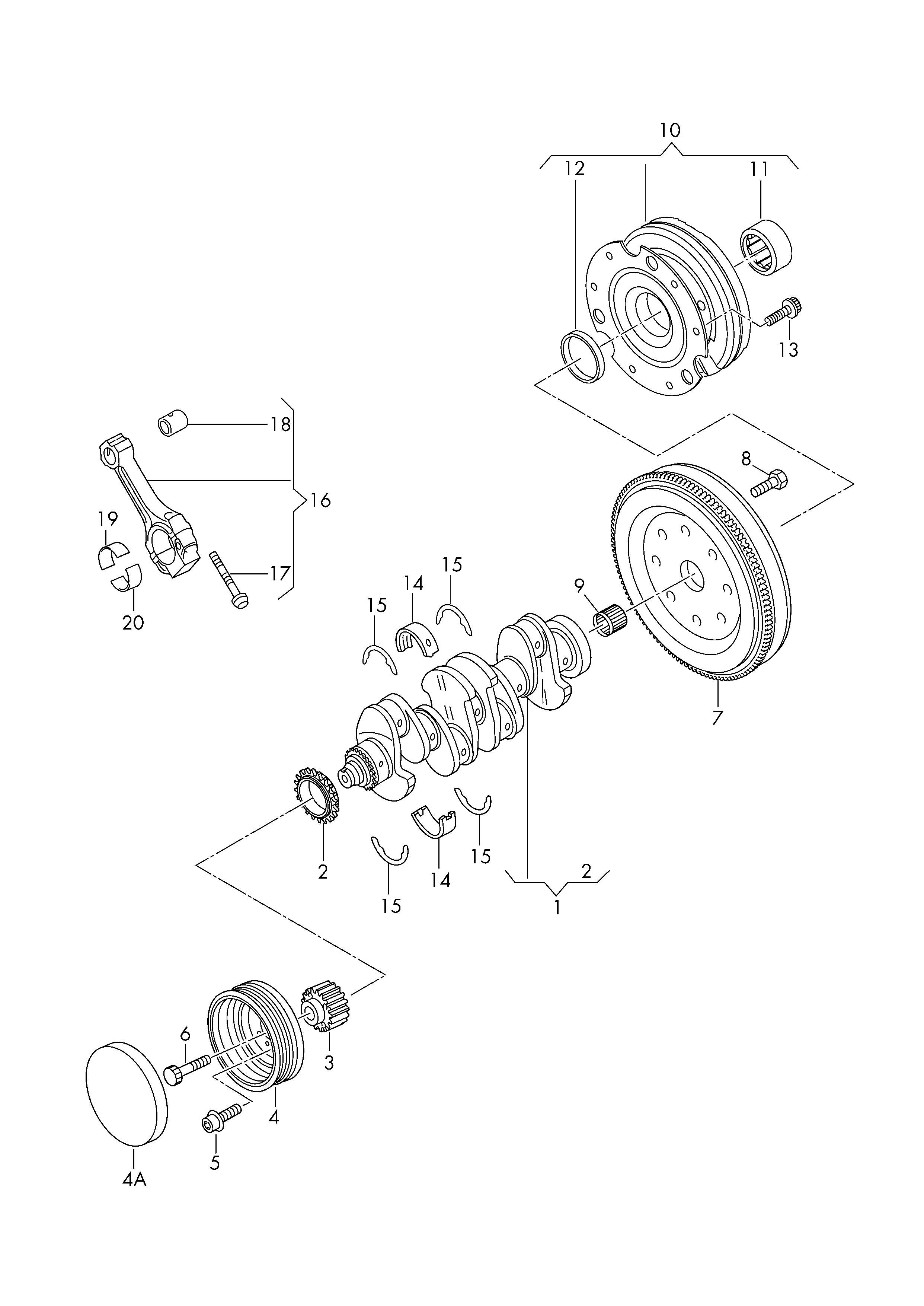 CUPRA 03L 105 251 - Ремъчна шайба, колянов вал vvparts.bg