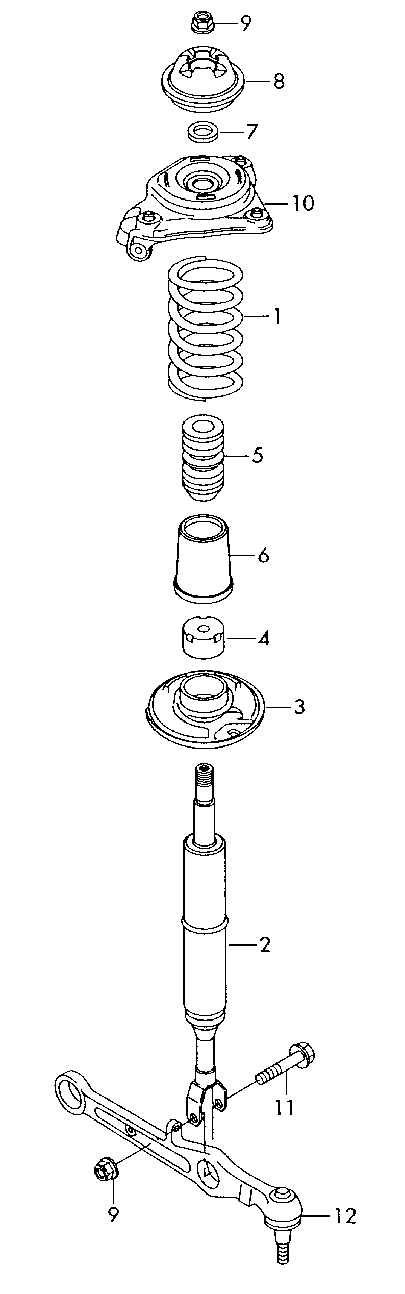 VAG 4F0413031BN - Амортисьор vvparts.bg