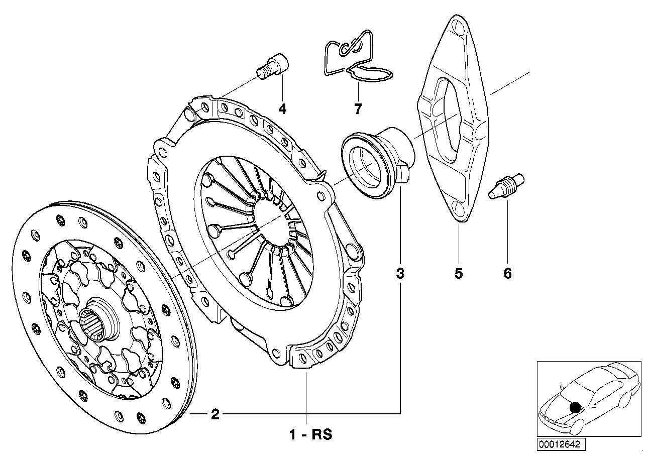 BMW 21 21 7 528 208 - Комплект съединител vvparts.bg