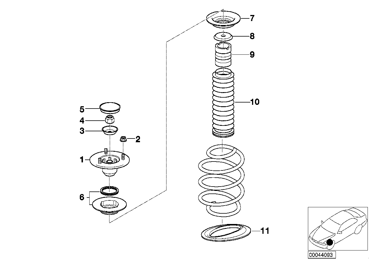 BMW 31331096068 - Тампон на макферсън vvparts.bg