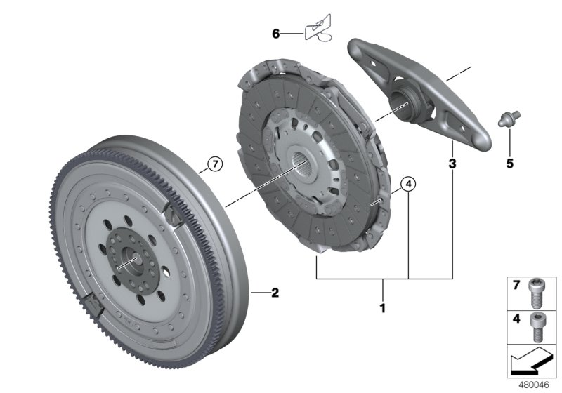 BMW 21517570284 - К-кт пружини за съединител vvparts.bg