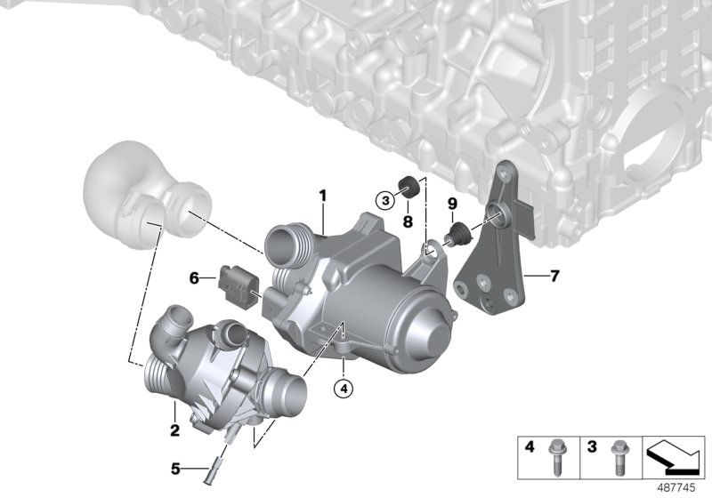 BMW (BRILLIANCE) 11 51 7 586 925 - Водна помпа vvparts.bg