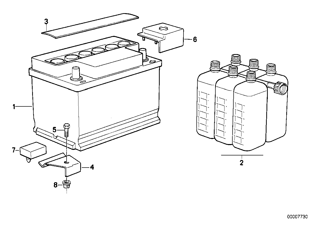 CITROËN 61218377127 - Original BMW battery, filled vvparts.bg