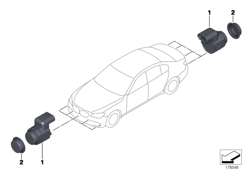 BMW 66 20 8 046 453 - Датчик, парктроник vvparts.bg