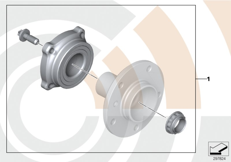 BMW 33412311509 - Комплект колесен лагер vvparts.bg