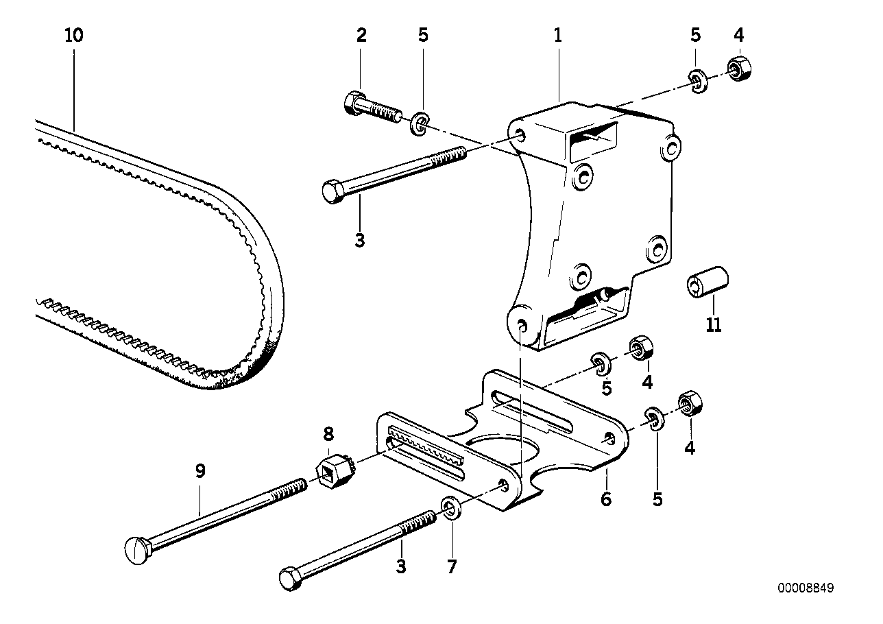 BMW 64 52 1 706 826 - Трапецовиден ремък vvparts.bg