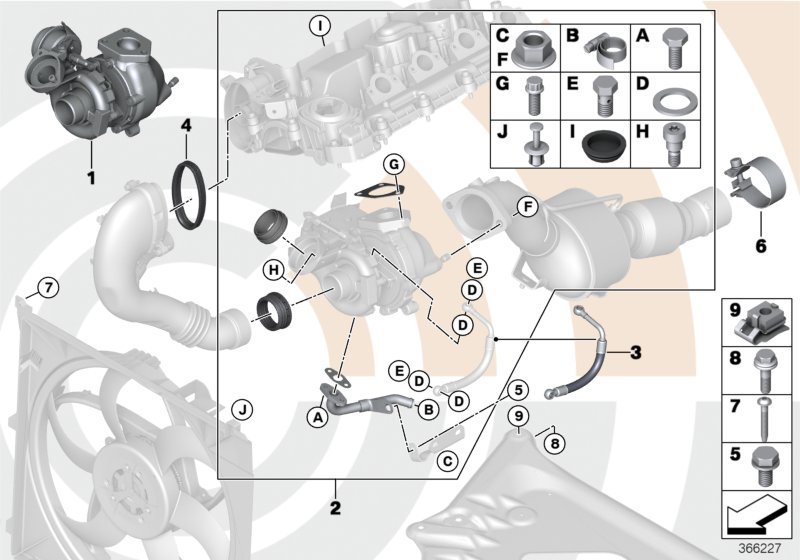 BMW 11657794022* - Турбина, принудително пълнене с въздух vvparts.bg