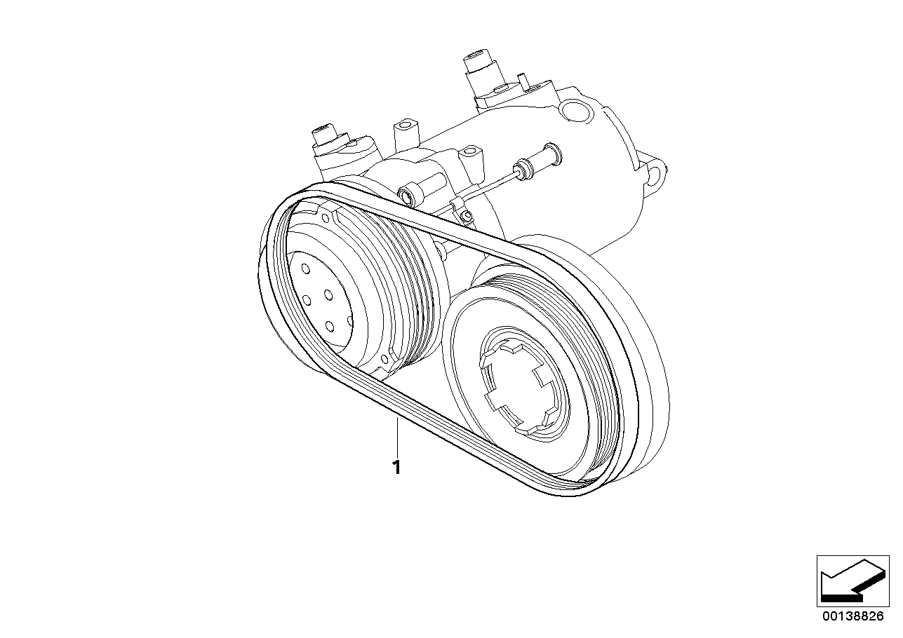 BMW 64 55 7 792 851 - Пистов ремък vvparts.bg