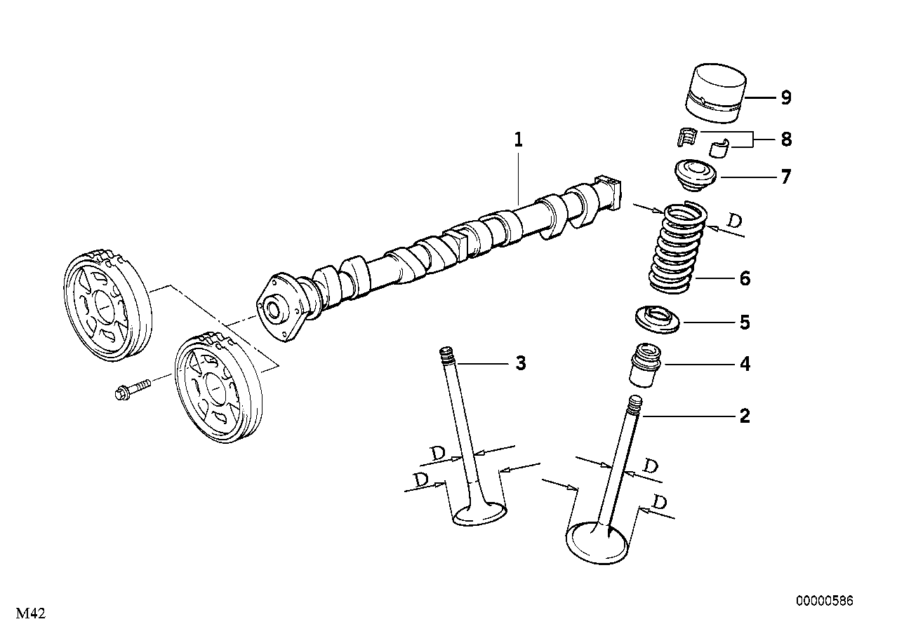 BMW 11 34 9 065 438 - Комплект гумички, стъбло на клапана vvparts.bg