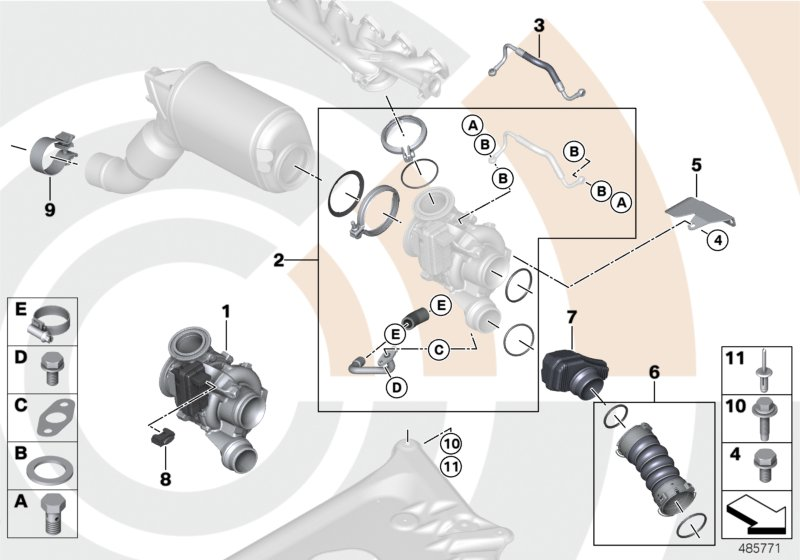 BorgWarner 11657823270 - Exch-turbo charger vvparts.bg