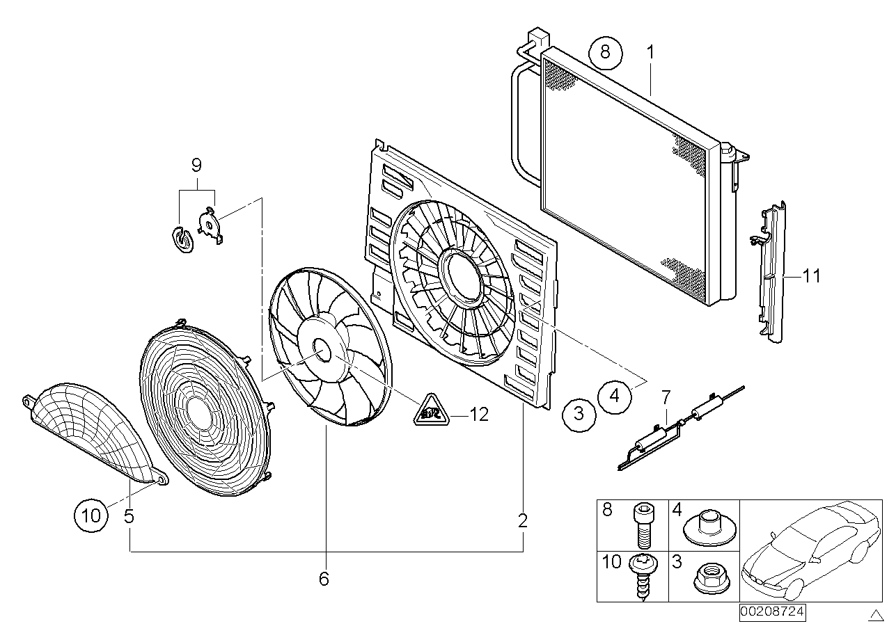 BMW 6454-8391-882 - Вентилатор, охлаждане на двигателя vvparts.bg