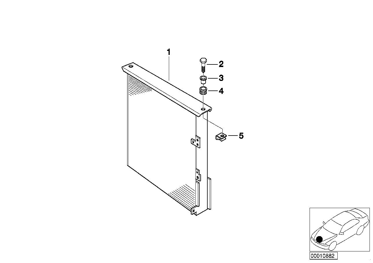 OM 64538398181 - Кондензатор, климатизация vvparts.bg