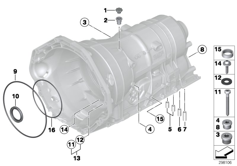 BMW 24 10 7 520 715 - Комплект гарнитури, автоматична предавателна кутия vvparts.bg