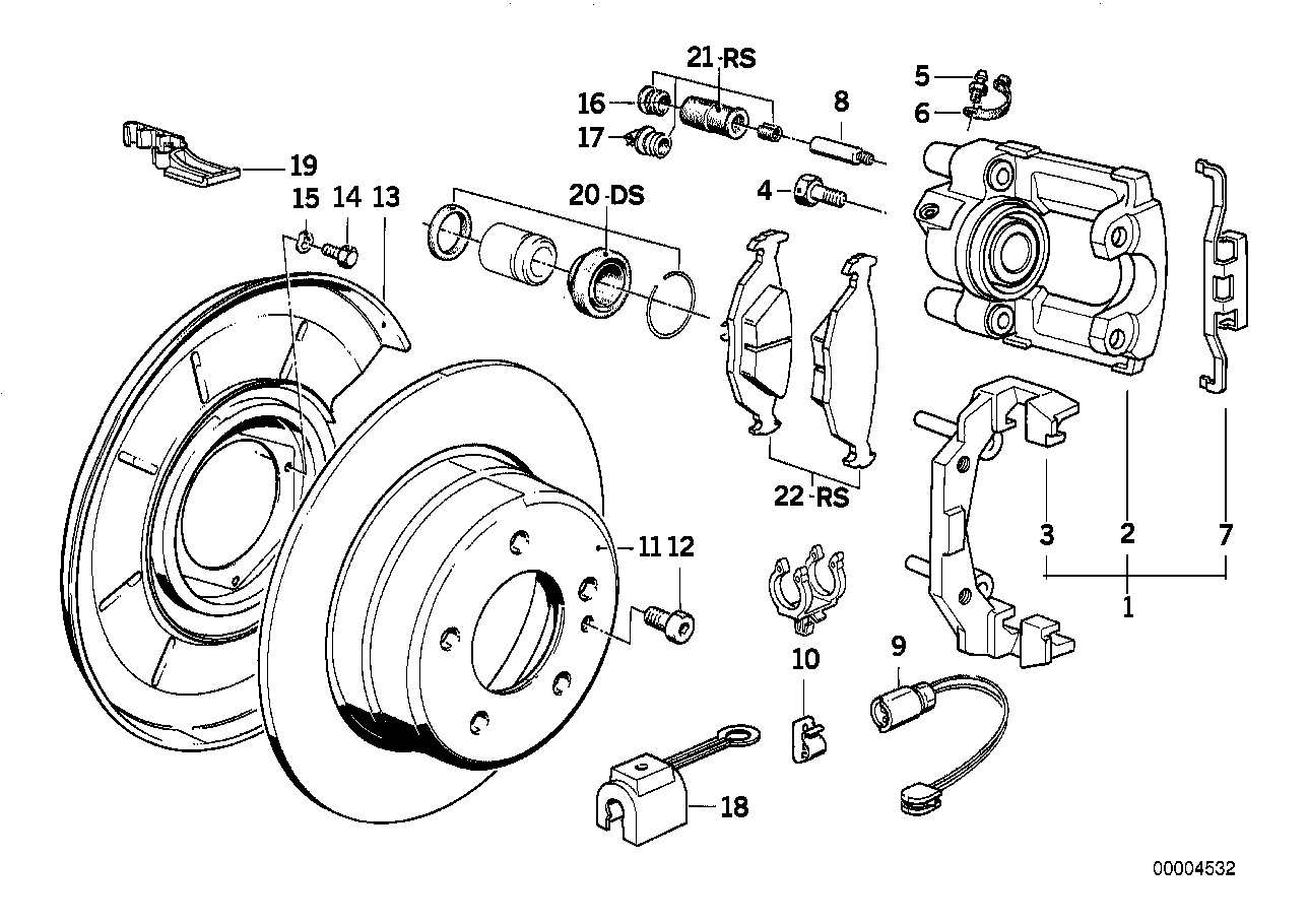 BMW 34211157563 - Комплект спирачно феродо, дискови спирачки vvparts.bg