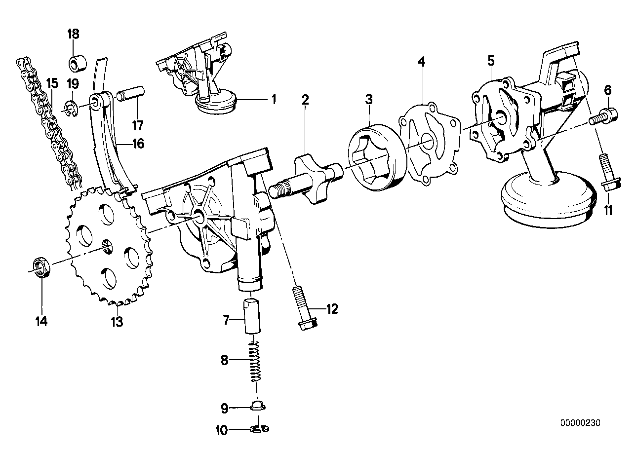 Mini 11 41 1 707 163 - Верига, задвижване на маслената помпа vvparts.bg