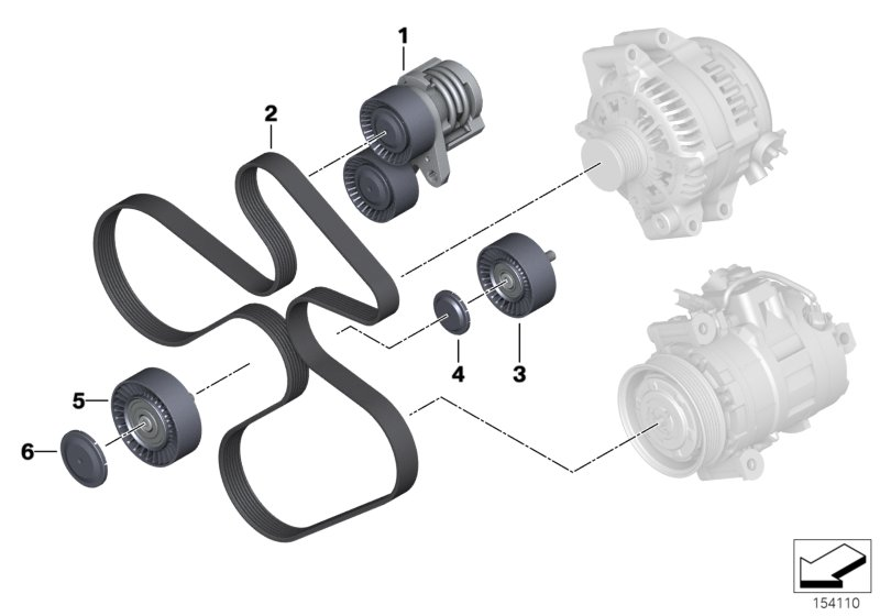 BMW 11 28 7 628 652 - Пистов ремък vvparts.bg