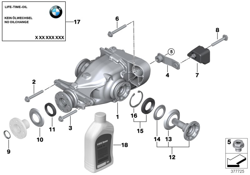 BMW 33 30 6 785 433 - Ремонтен комплект, окачване на колелата vvparts.bg