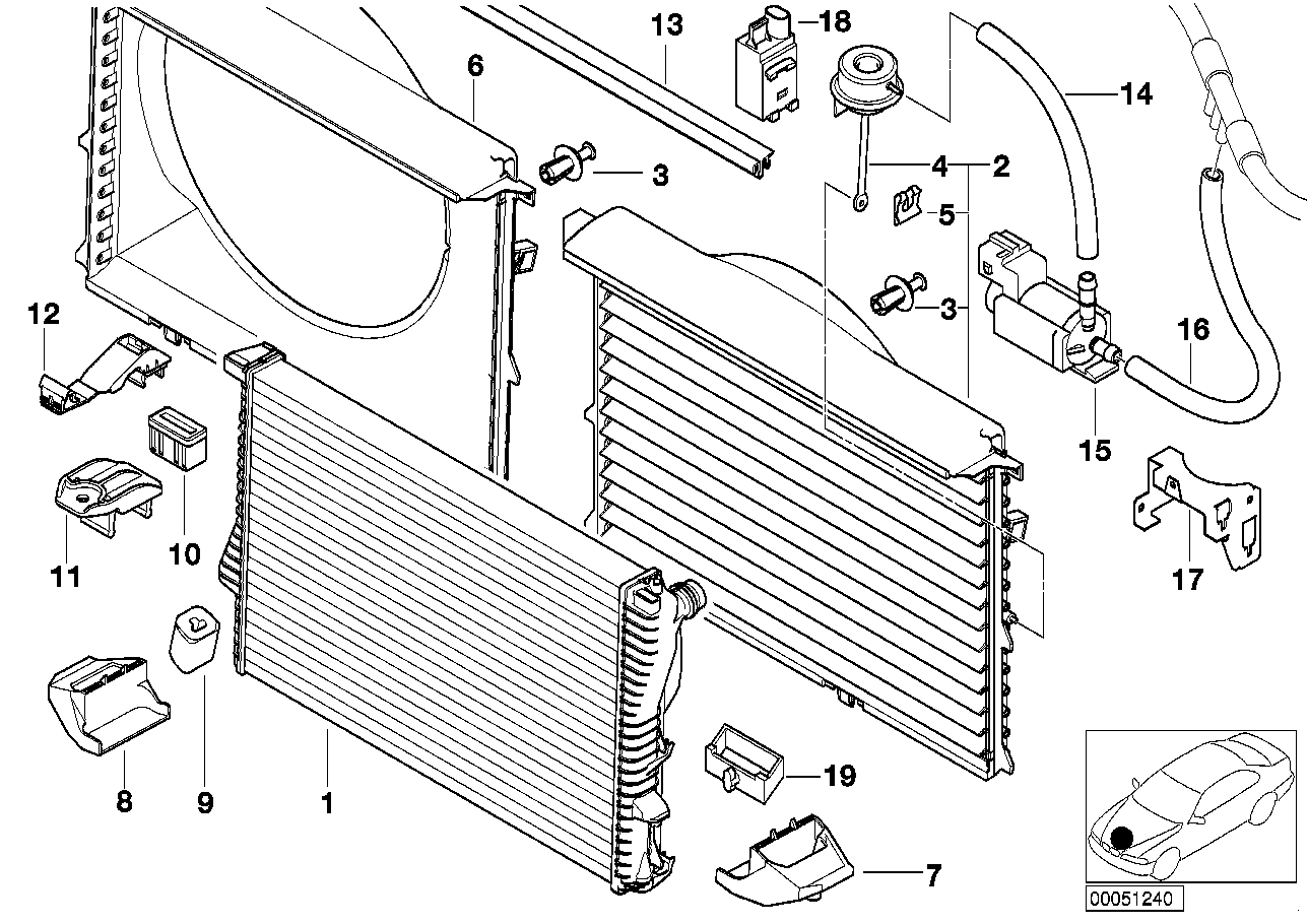 MAZDA 17112246012 - Радиатор, охлаждане на двигателя vvparts.bg